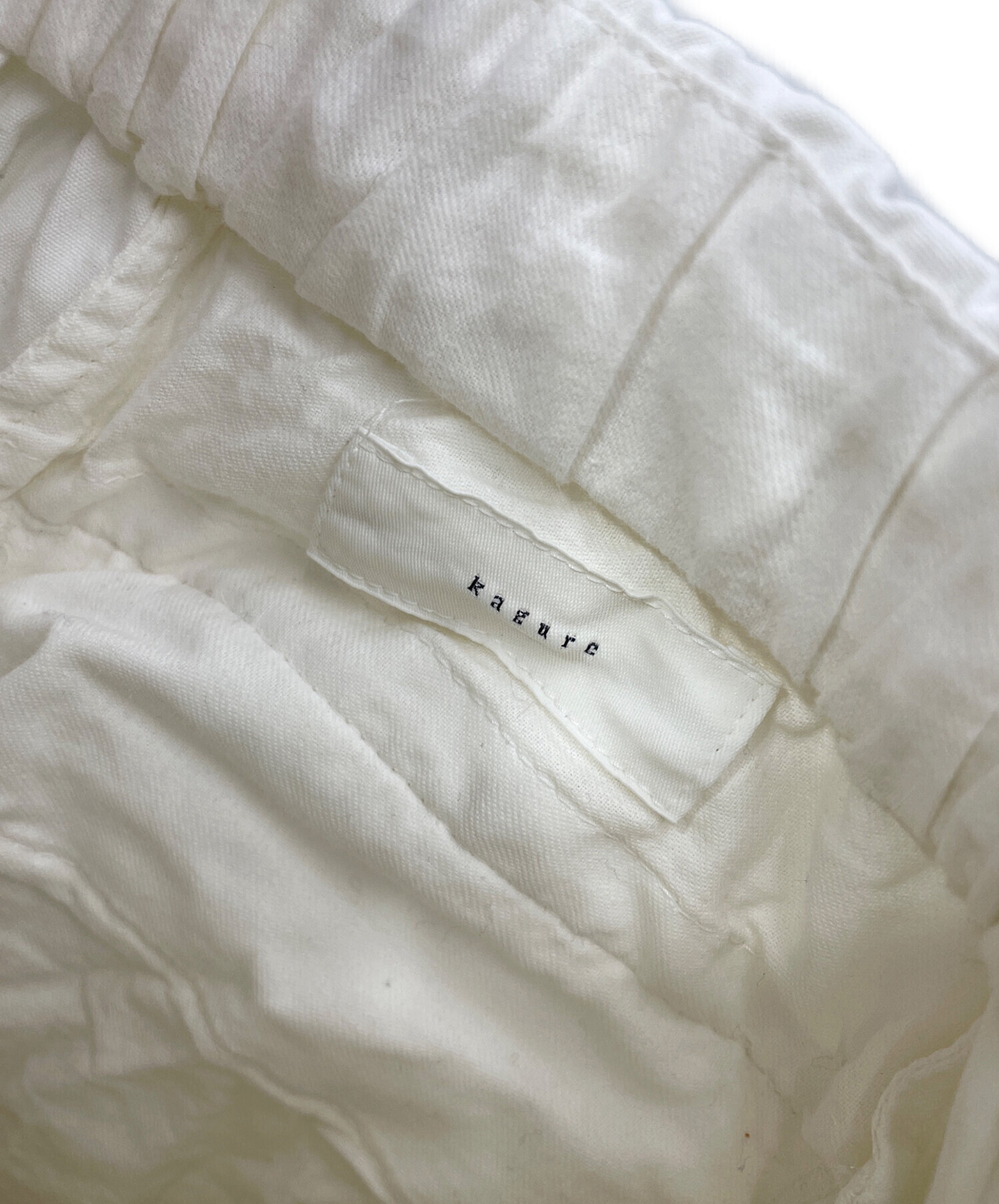 中古・古着通販】KAGURE (カグレ) コットンクロップドパンツ ホワイト