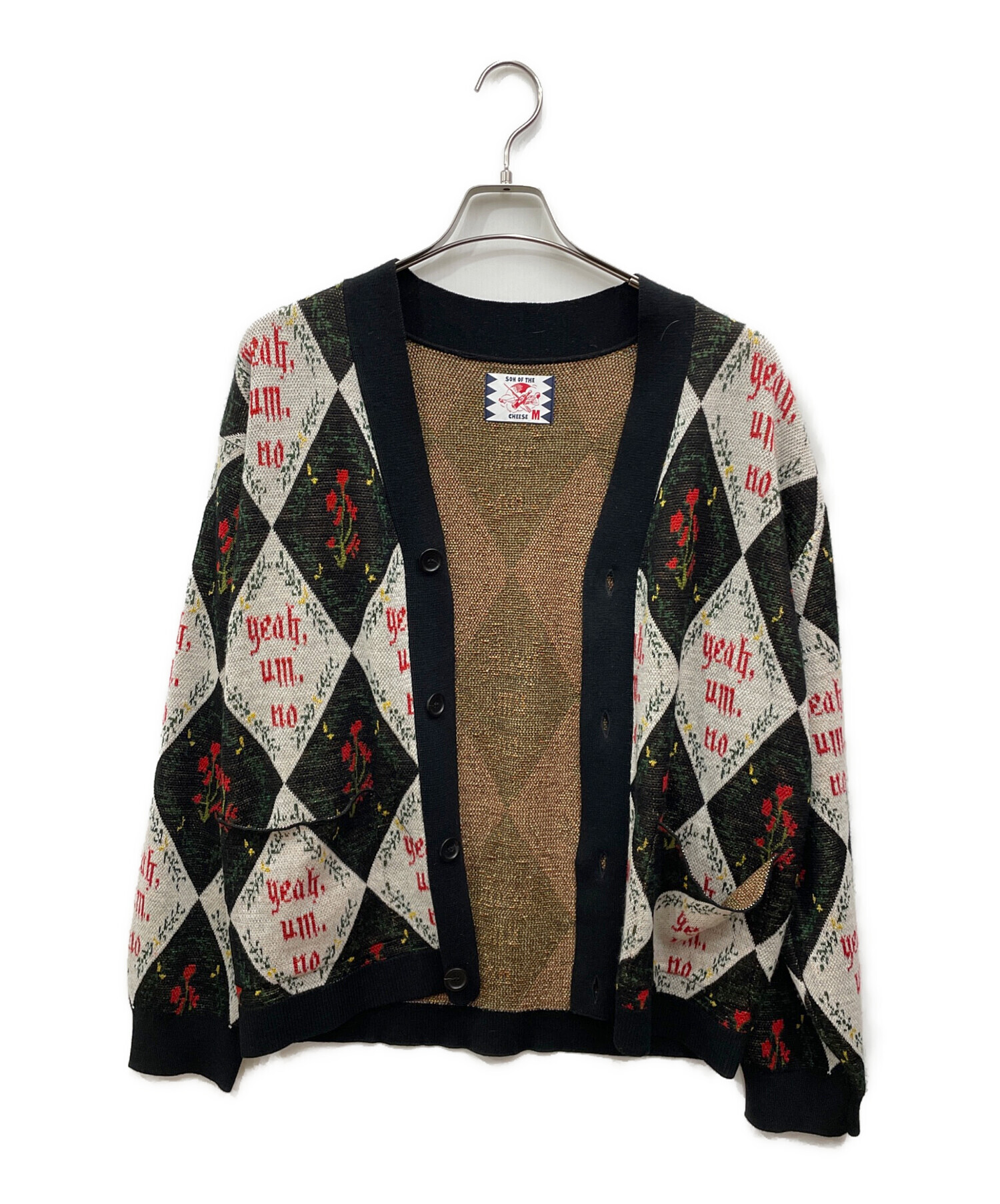 son of the cheeseブラックカーディガン 中古・古着通販】son of the cheese (（サノバチーズ）) カーディガン
