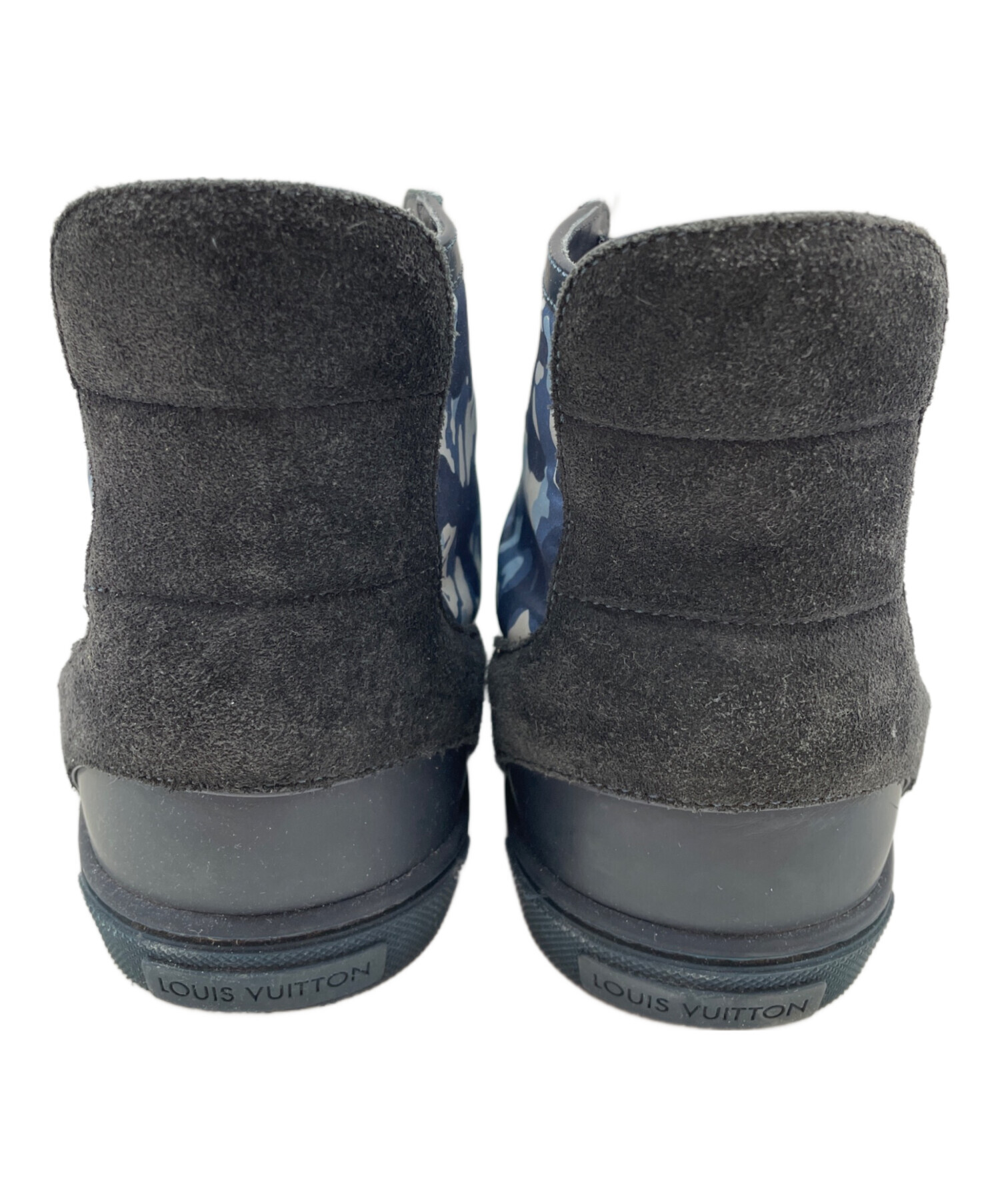 Louis Vuitton ネイビー ハイカットスニーカー 中古・古着通販】LOUIS VUITTON (ルイ ヴィトン) ハイカットスニーカー