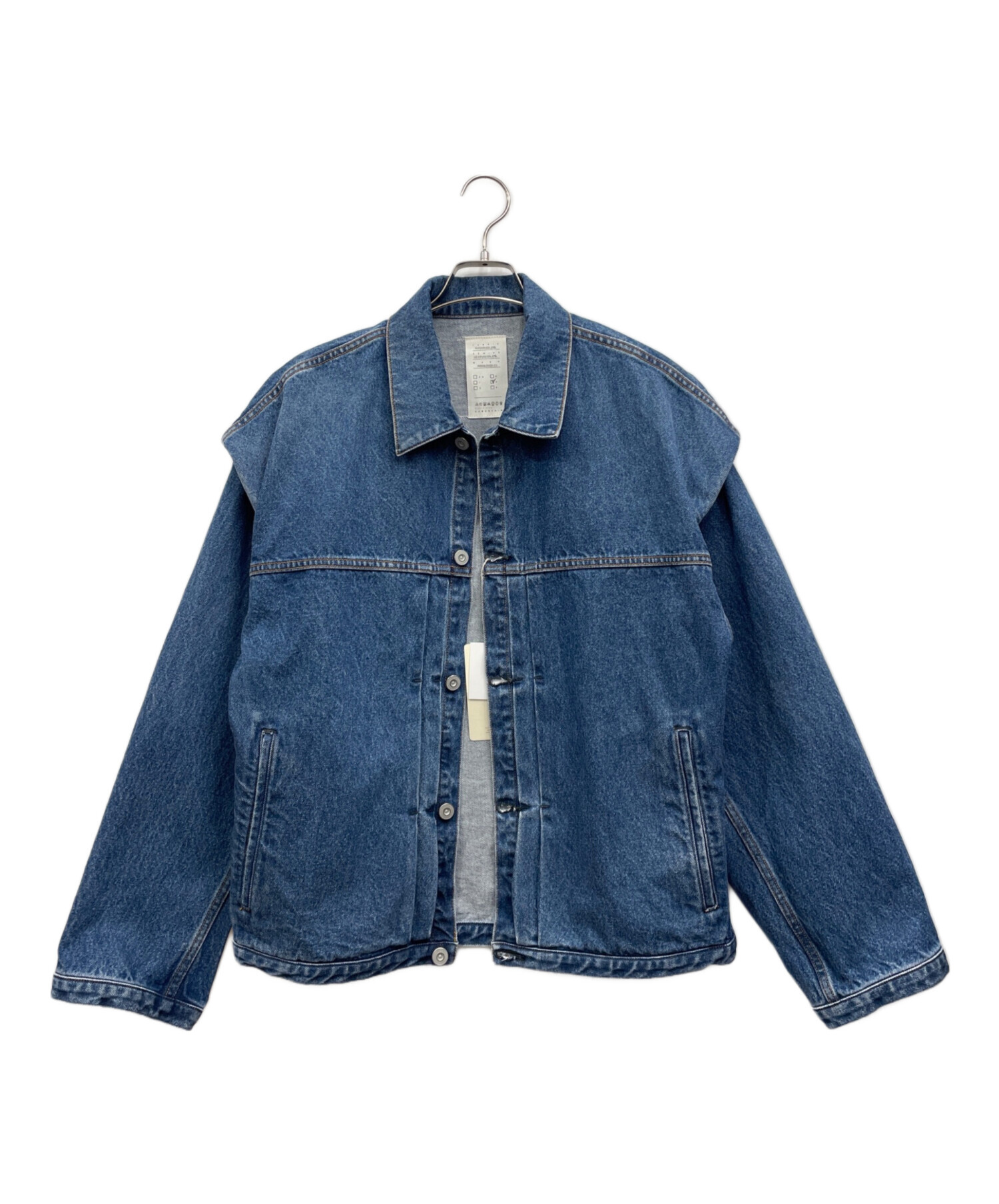 wこーちゃん☆DIESEL ダークブルー デニムジャケット　新品未使用 中古・古着通販】KURO (クロ) POWER SHOULDER DENIM JACKET インディゴ