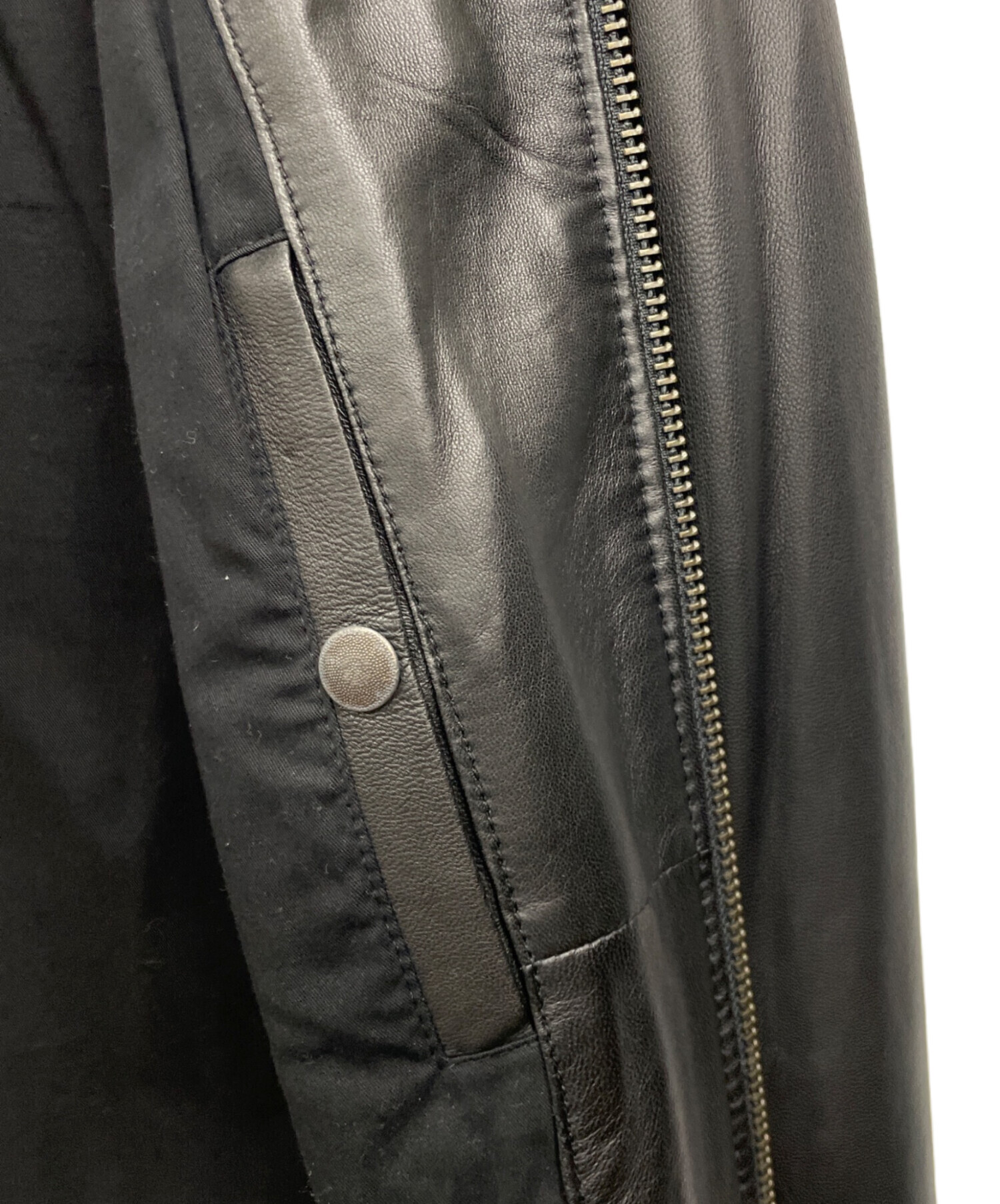 中古・古着通販】DIESEL (ディーゼル) ラムレザーシングルライダース