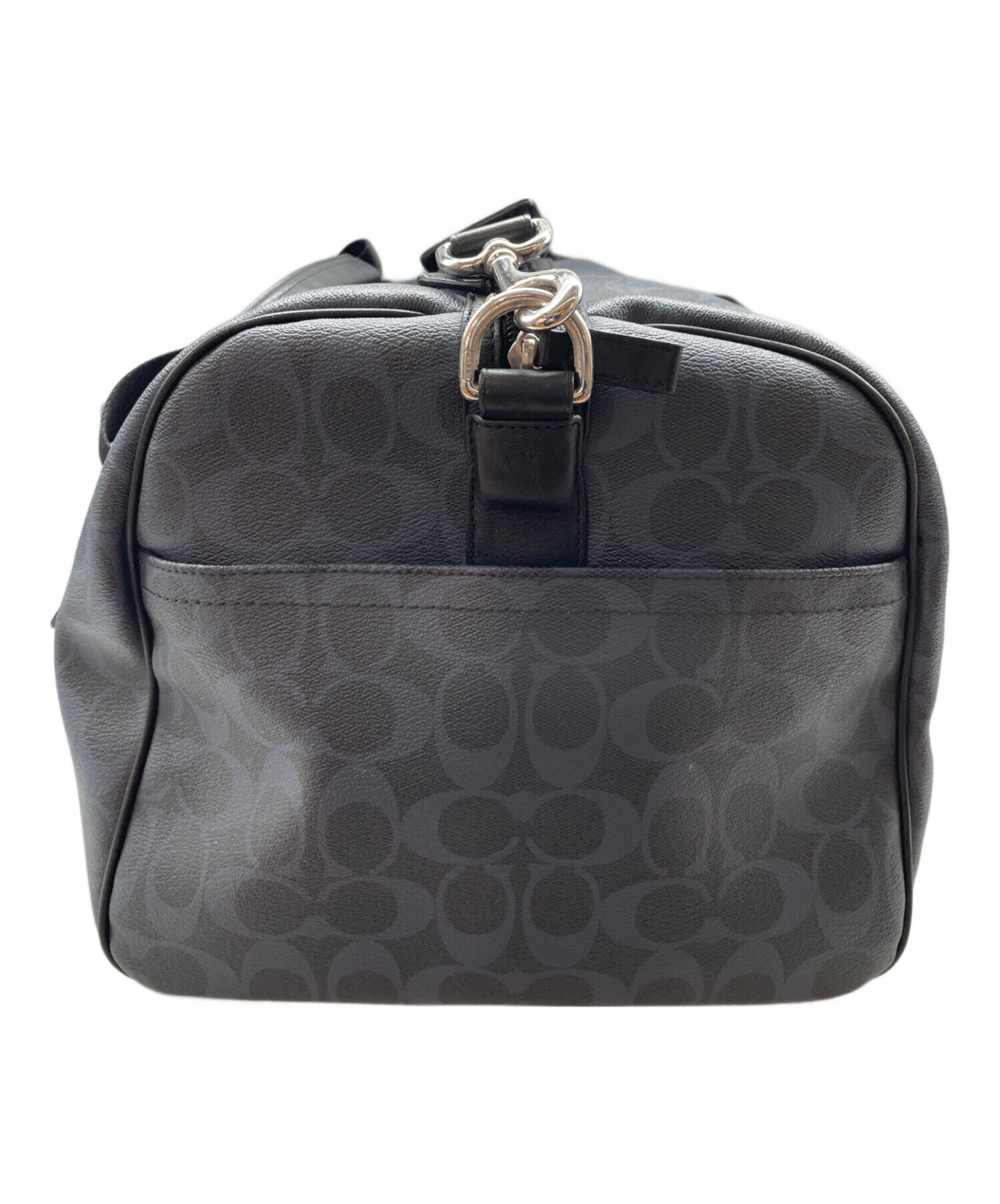 中古・古着通販】COACH (コーチ) ボストンバッグ ネイビー×ブラック