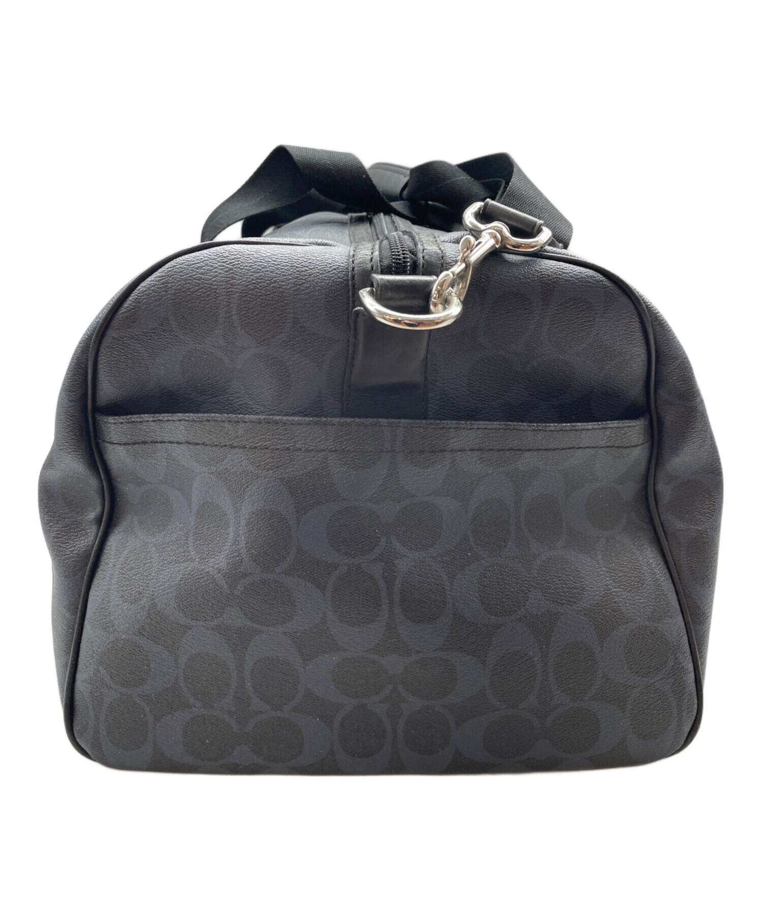 中古・古着通販】COACH (コーチ) ボストンバッグ ネイビー×ブラック