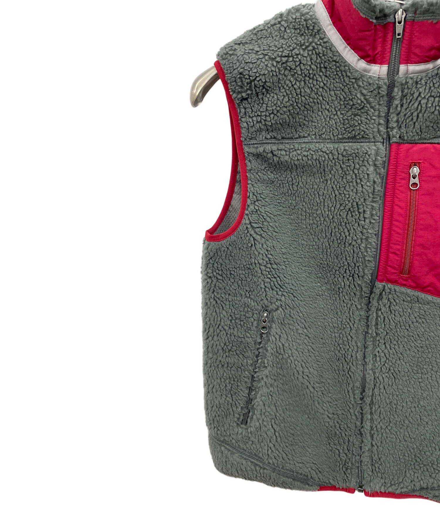 パタゴニア　レトロXベスト　グレー×エンジ　好配色 中古・古着通販】Patagonia (パタゴニア) クラシックレトロXベスト