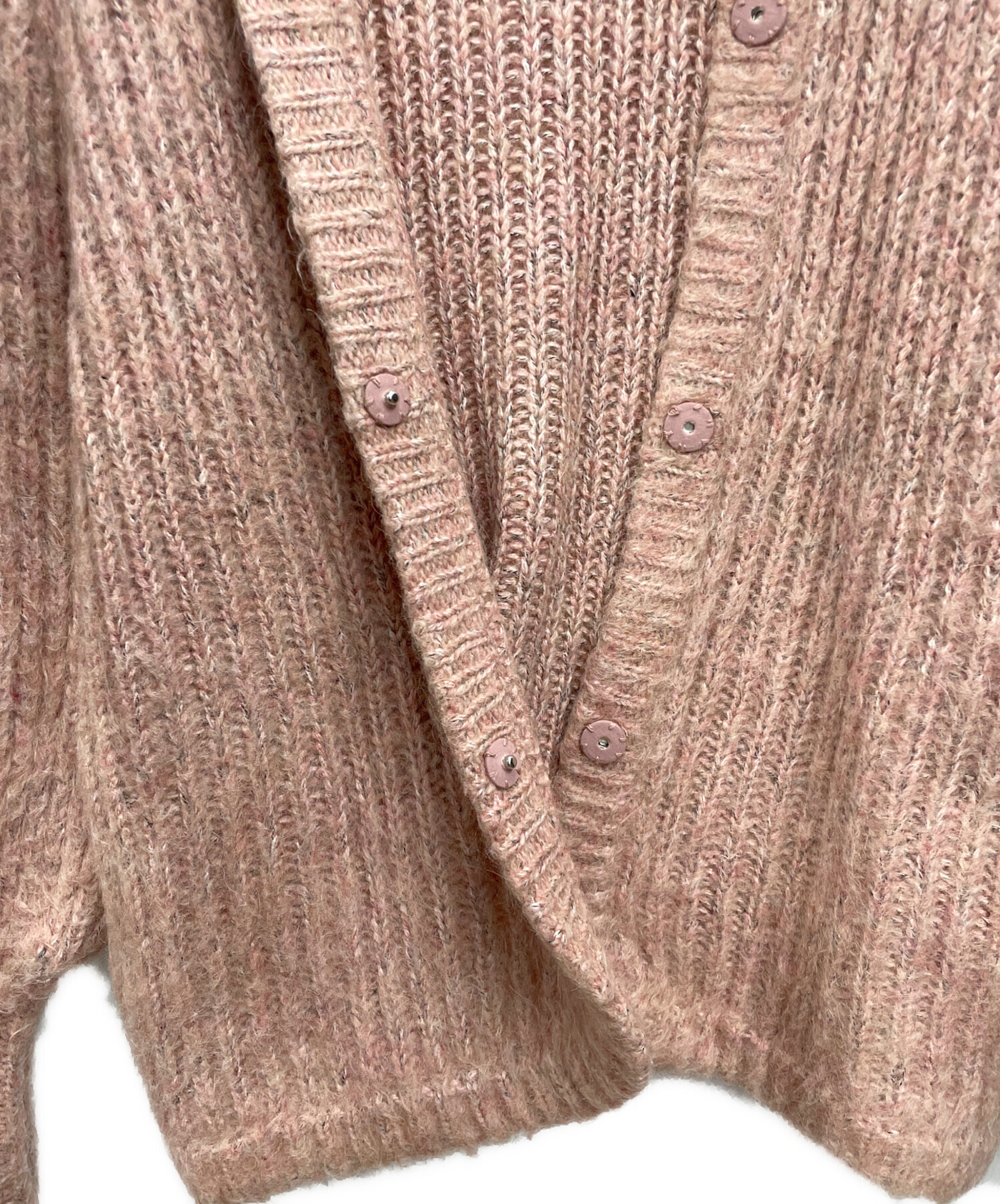 中古・古着通販】CLANE (クラネ) モヘアニットカーディガン レッド