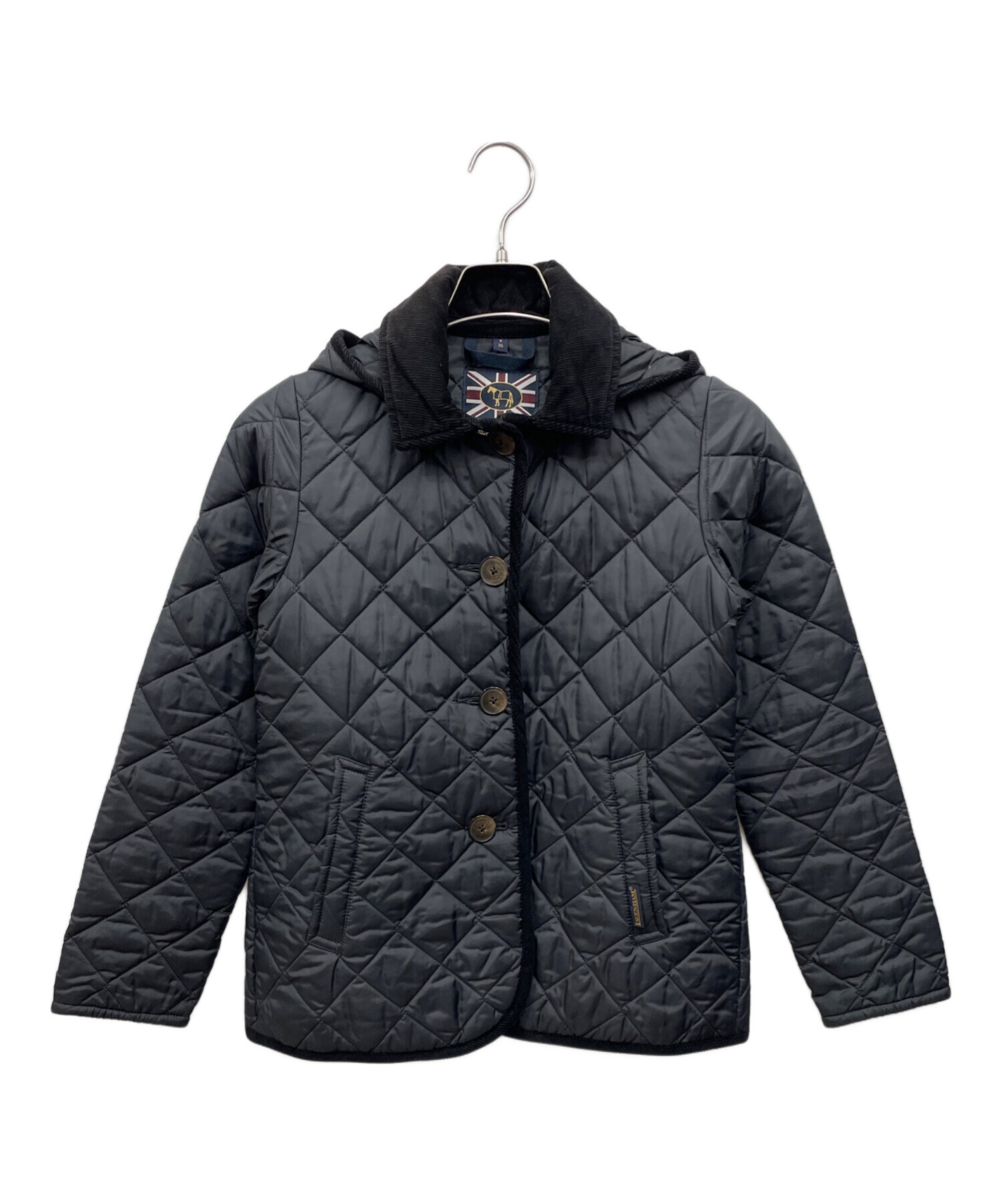 中古・古着通販】LAVENHAM (ラベンハム) キルティングコート ブラック 