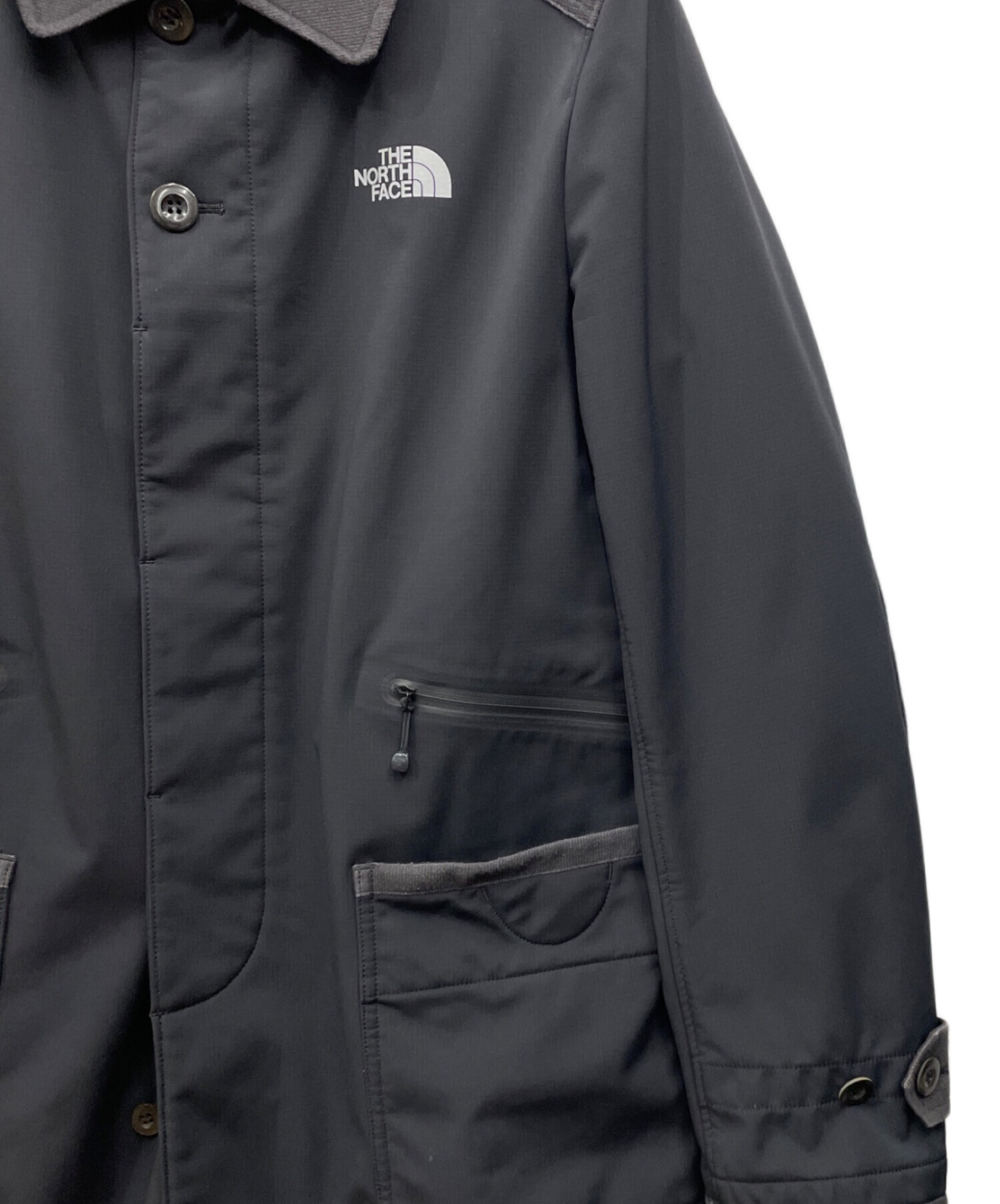 超美中古 The northface ステンカラーコート黒Large 中古・古着通販】THE NORTH FACE (ザ ノース フェイス) 65/35サテン
