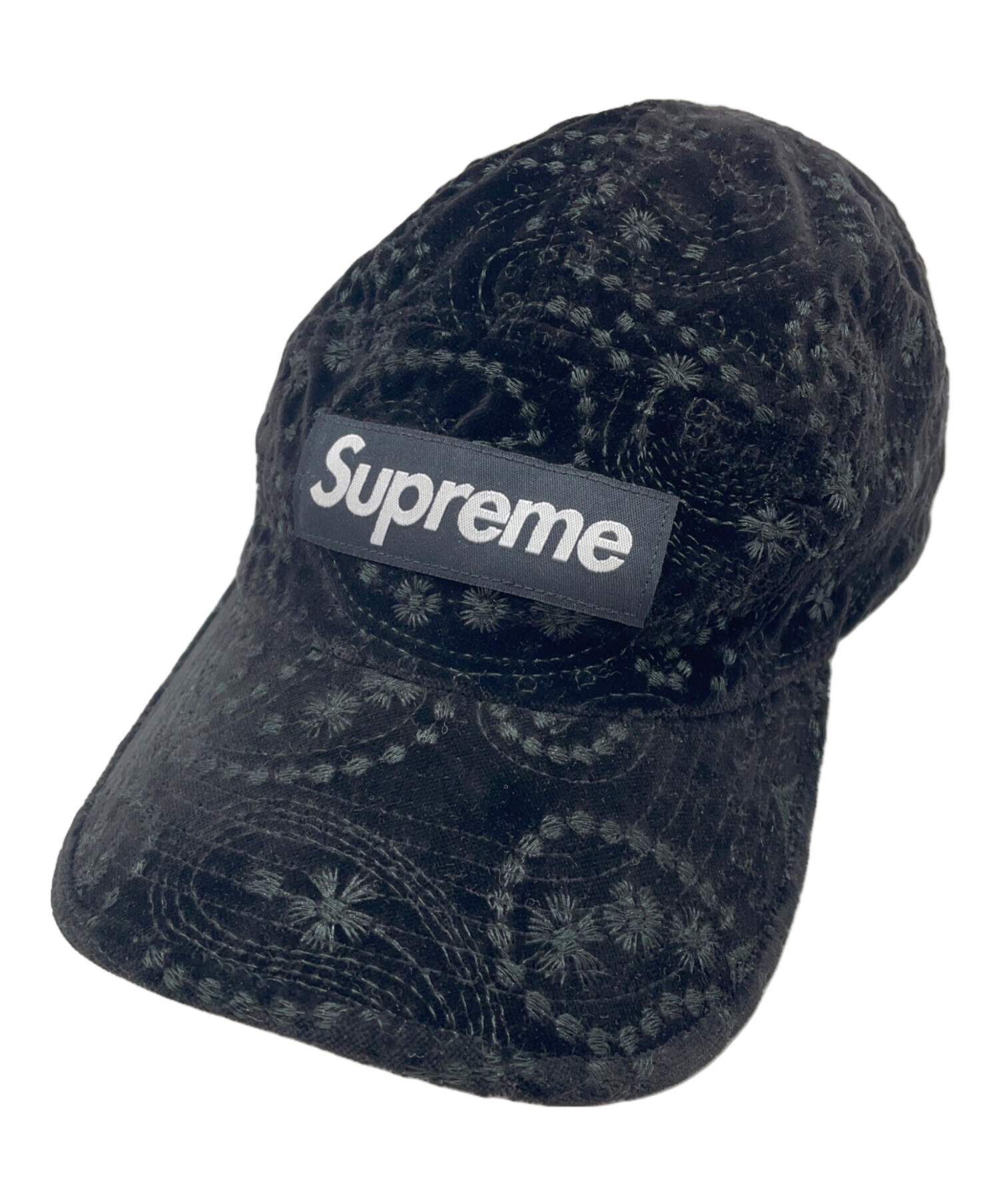 中古・古着通販】SUPREME (シュプリーム) キャップ ブラック｜ブランド