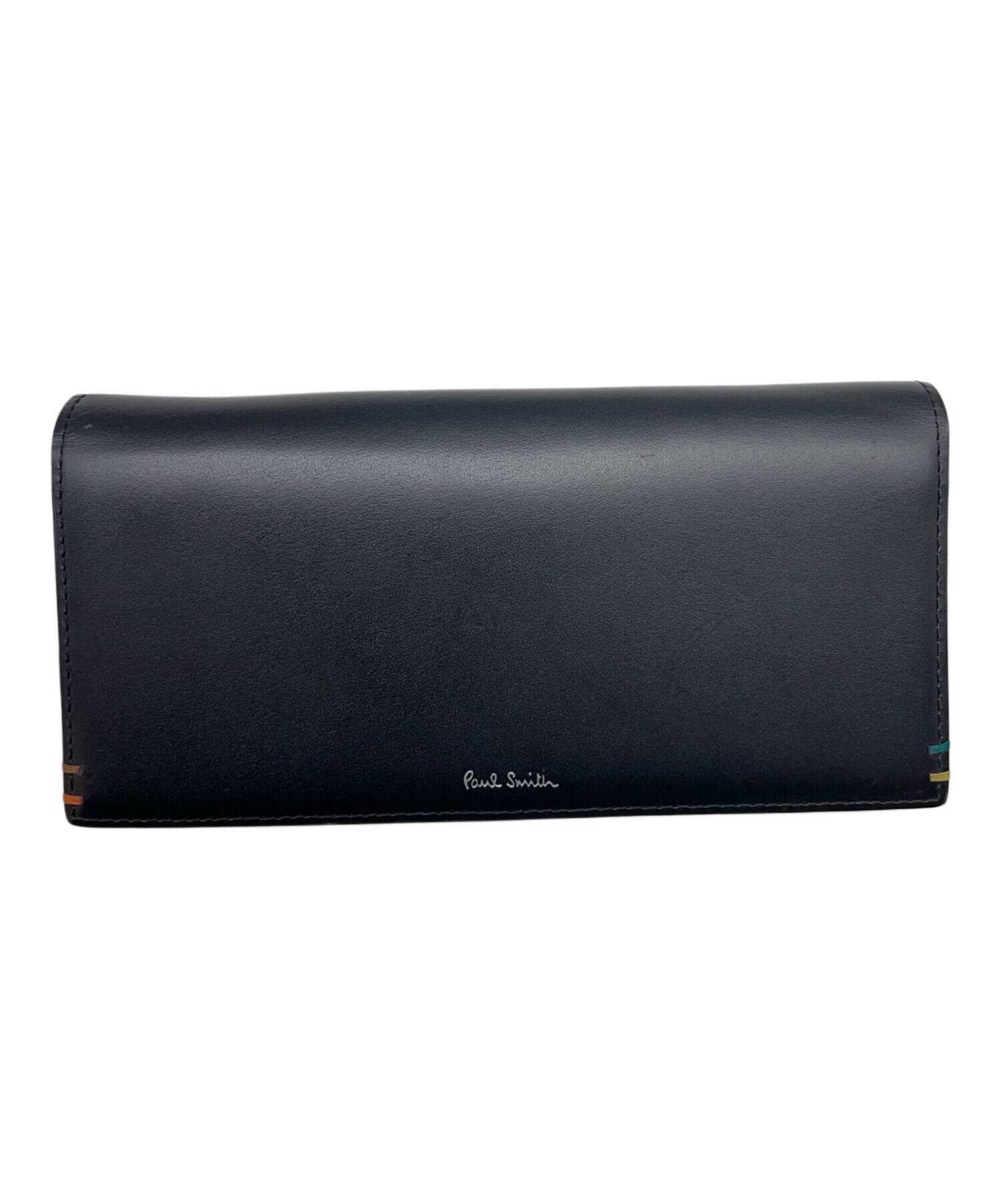 Paul Smith 長財布　現行品　ハイライトステッチ　ブラック　極美品 中古・古着通販】PAUL SMITH (ポールスミス) ハイライトステッチ長財布