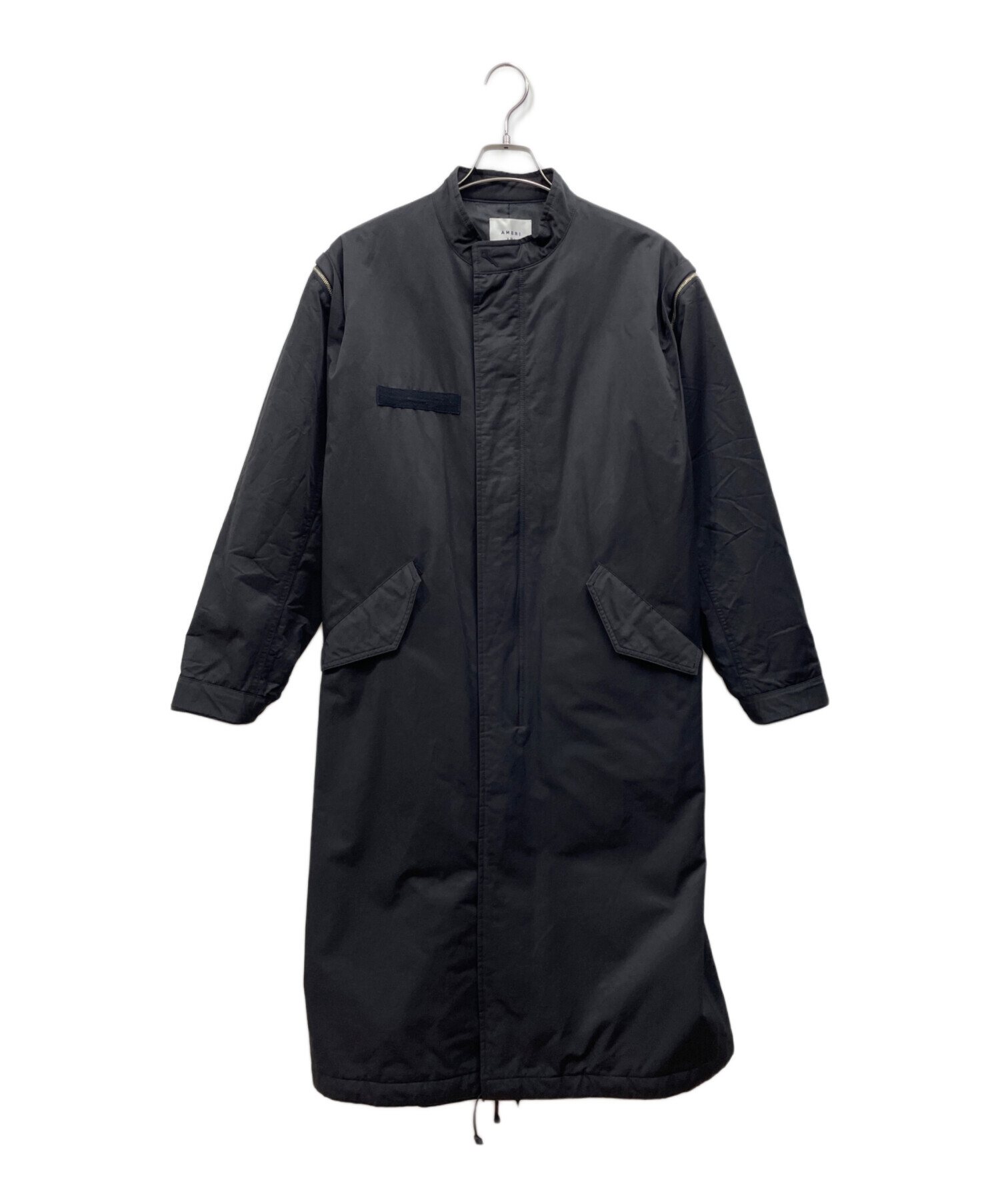 中古・古着通販】Ameri (アメリ) MANY WAY QUILT MODS COAT ブラック