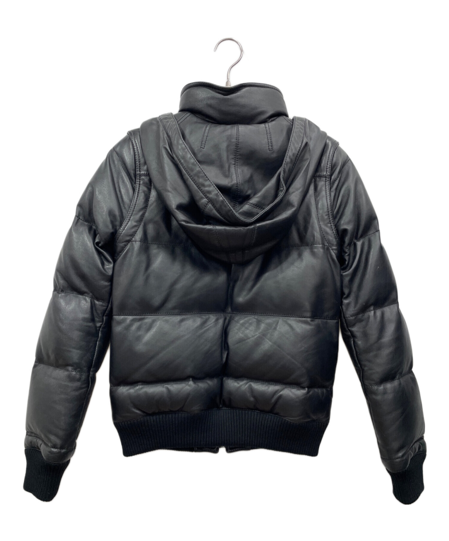 【DIOR ディオール】ダウン フード裏ボア フェザー 中古・古着通販】Dior (ディオール) 2WAYレザーダウンジャケット