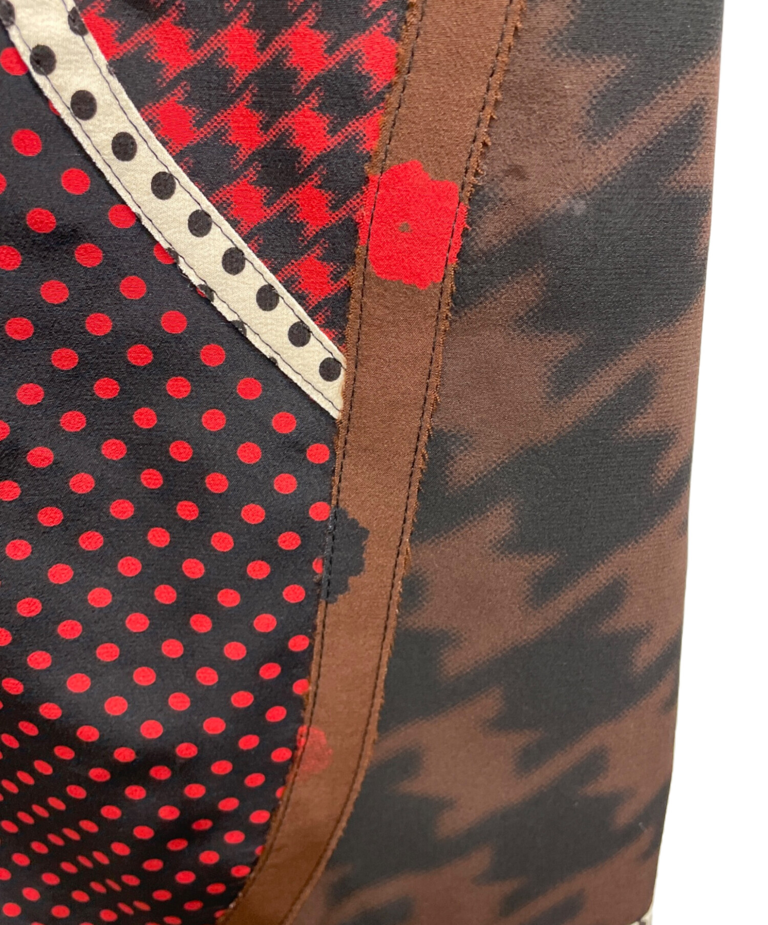 中古・古着通販】COACH (コーチ) ワンピース ブラック×レッド サイズ