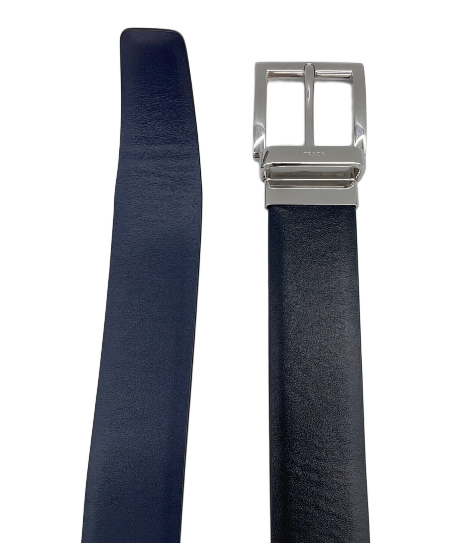 中古・古着通販】PRADA (プラダ) レザーベルト ブラック 中古・古着通販】PRADA (プラダ) レザーベルト ブラック