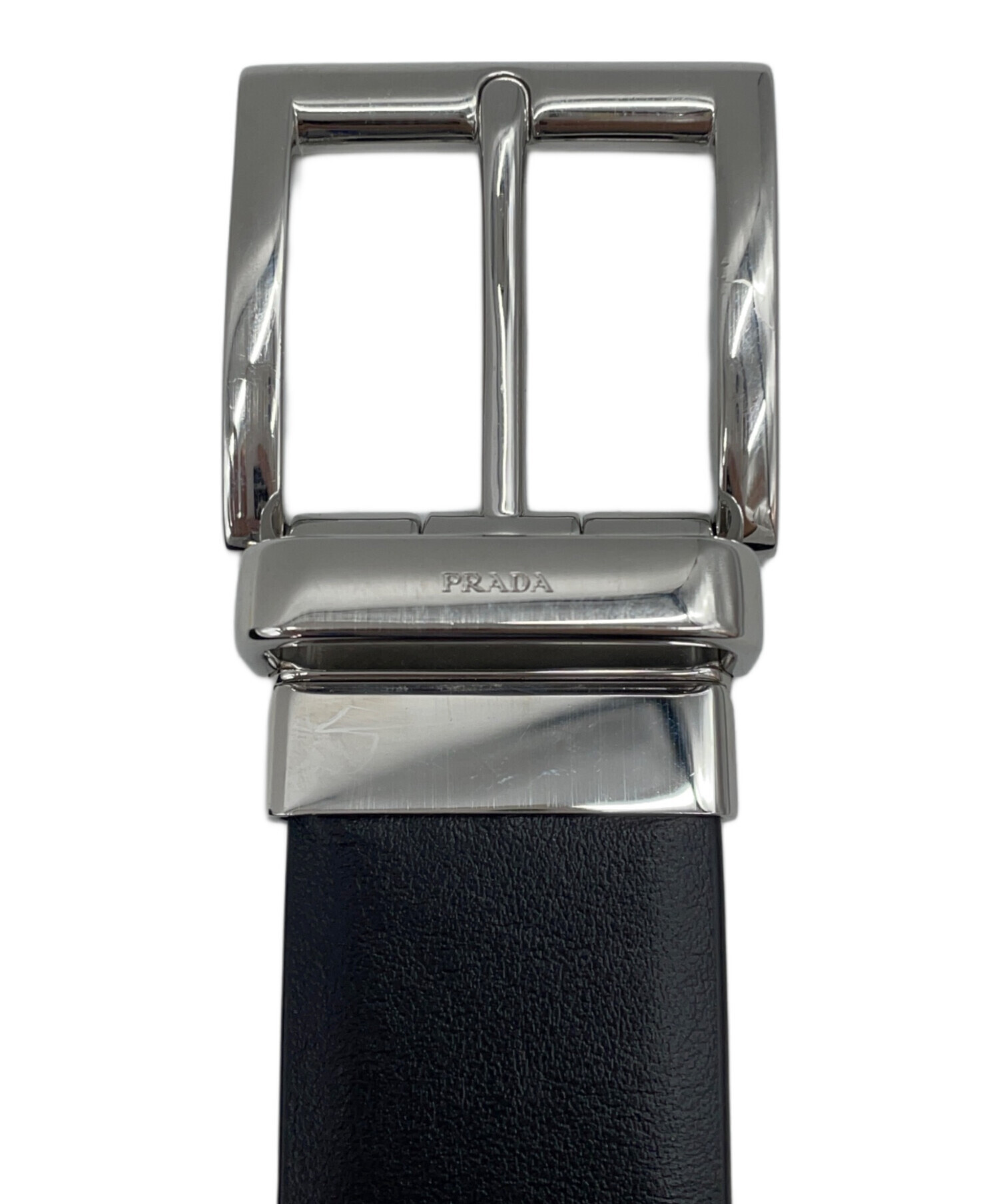 PRADA ネイビー レザーベルト 【公式通販】