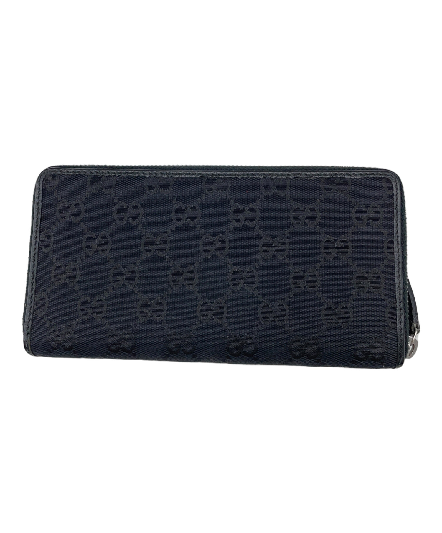 中古・古着通販】GUCCI (グッチ) ラウンドファスナー長財布 ブラック