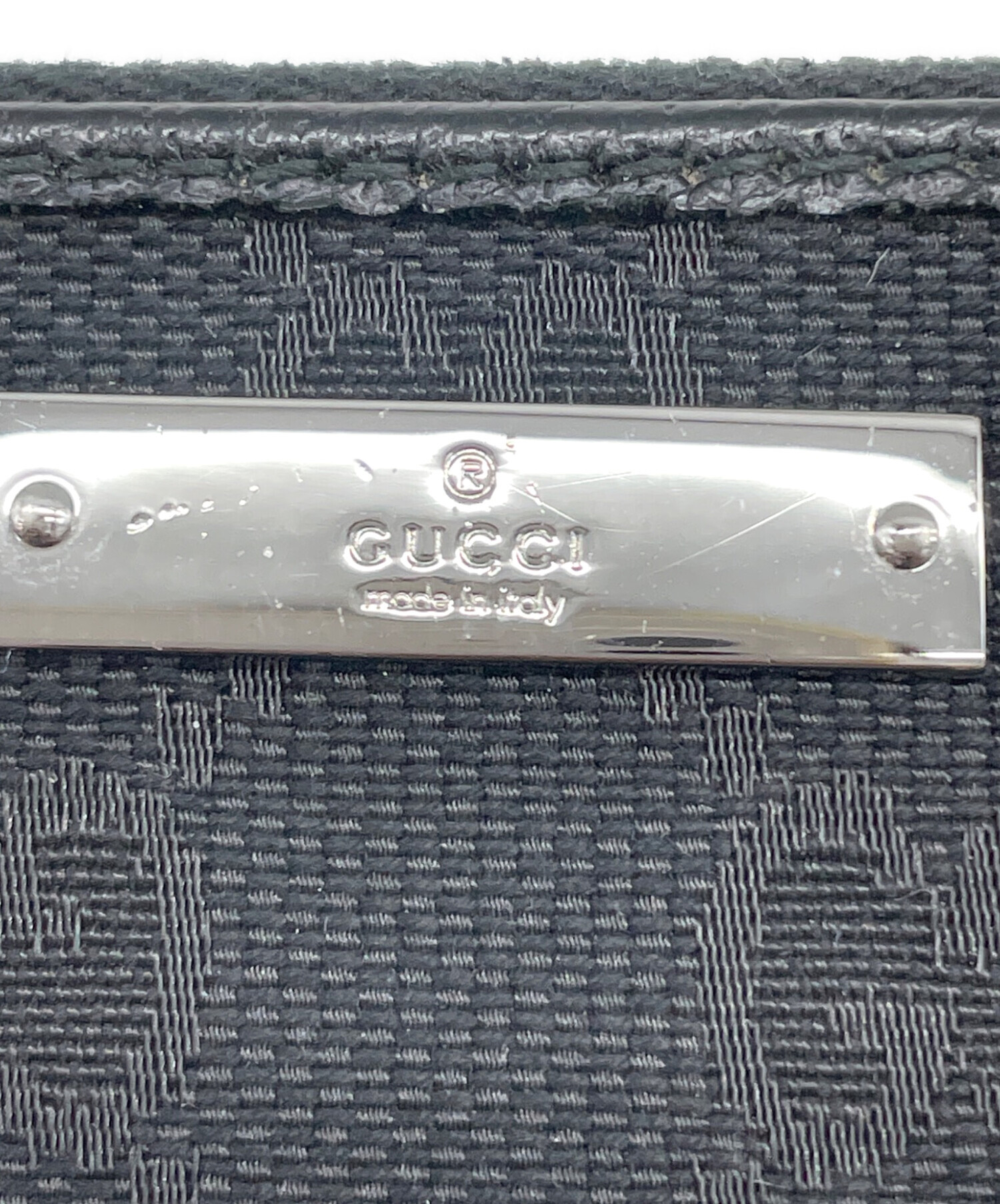 中古・古着通販】GUCCI (グッチ) GG ラウンドファスナー長財布 