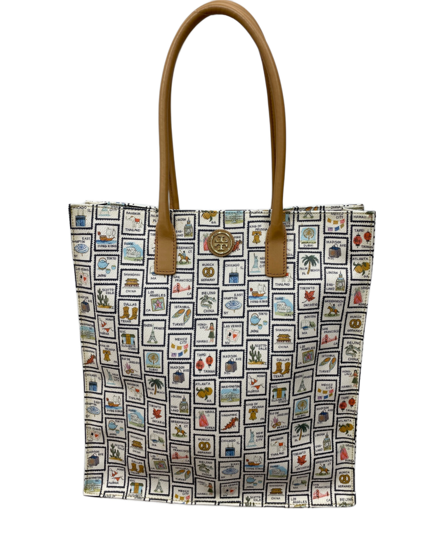 中古・古着通販】TORY BURCH (トリーバーチ) トートバッグ アイボリー 