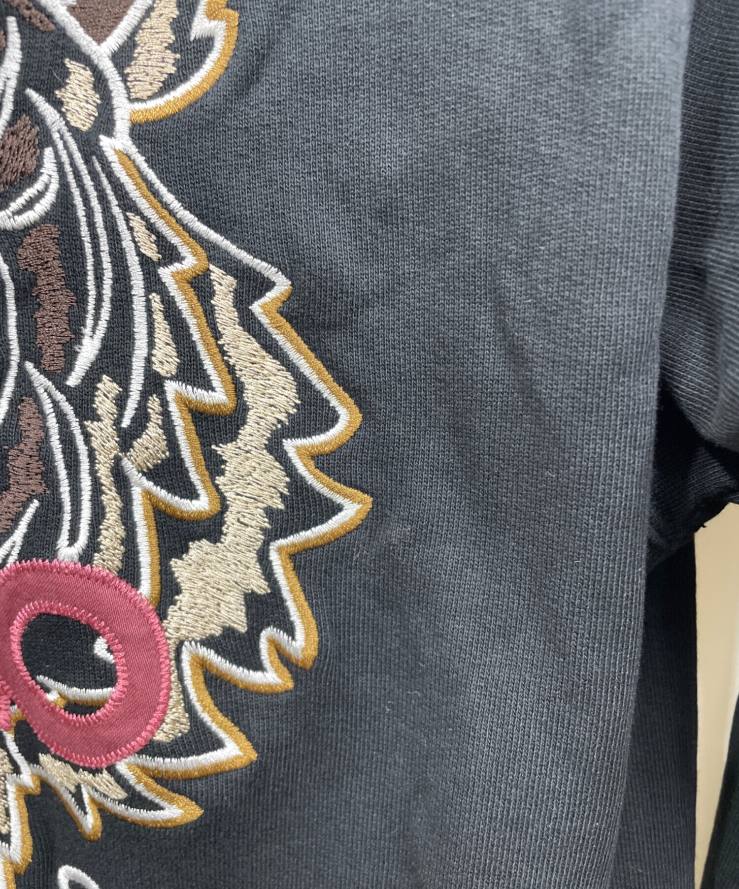 中古・古着通販】KENZO (ケンゾー) タイガー刺繍パーカー ブラック 