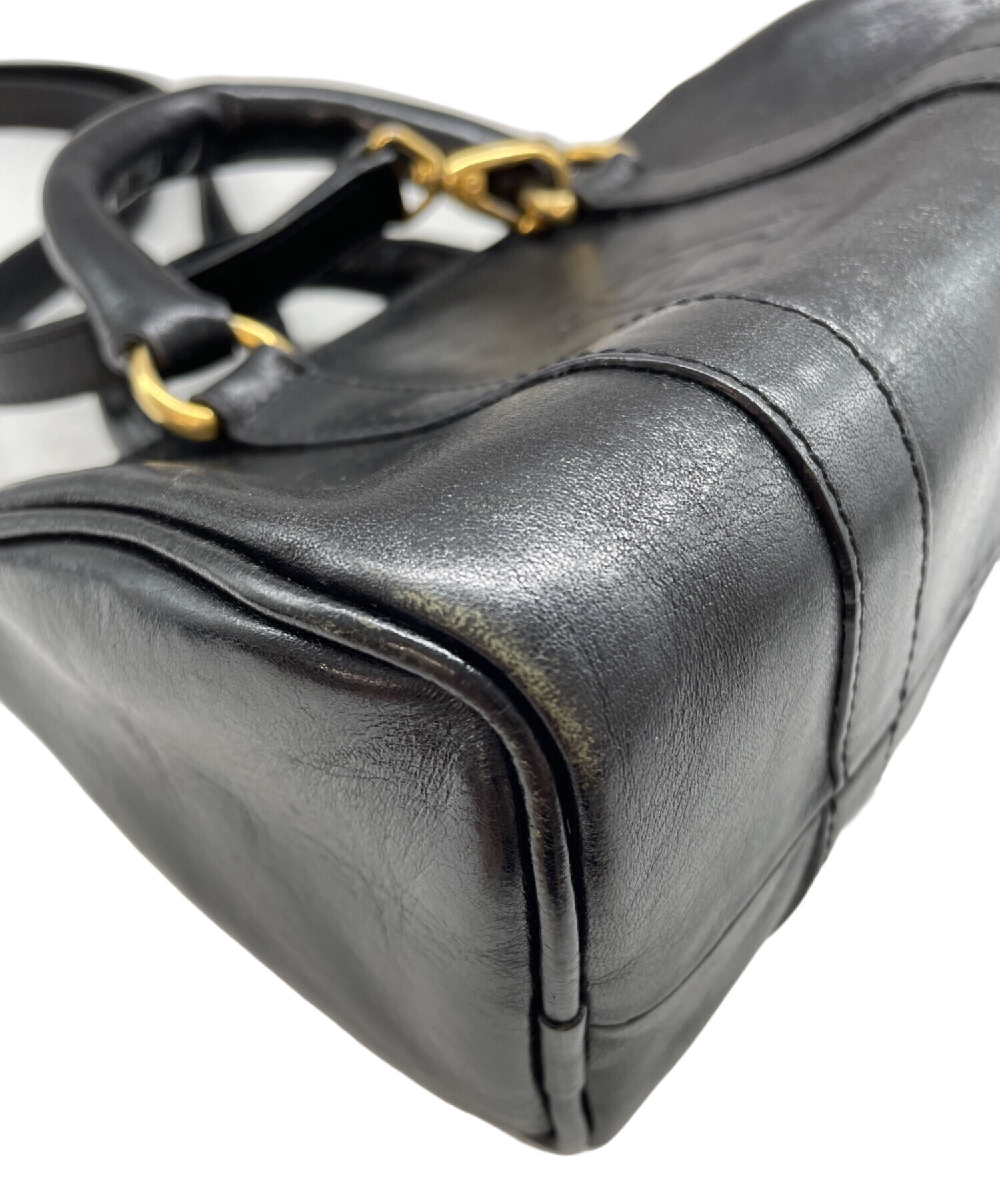 H I ROFUのミニボストンバッグ 中古・古着通販】HIROFU (ヒロフ) ミニボストンバッグ ブラック