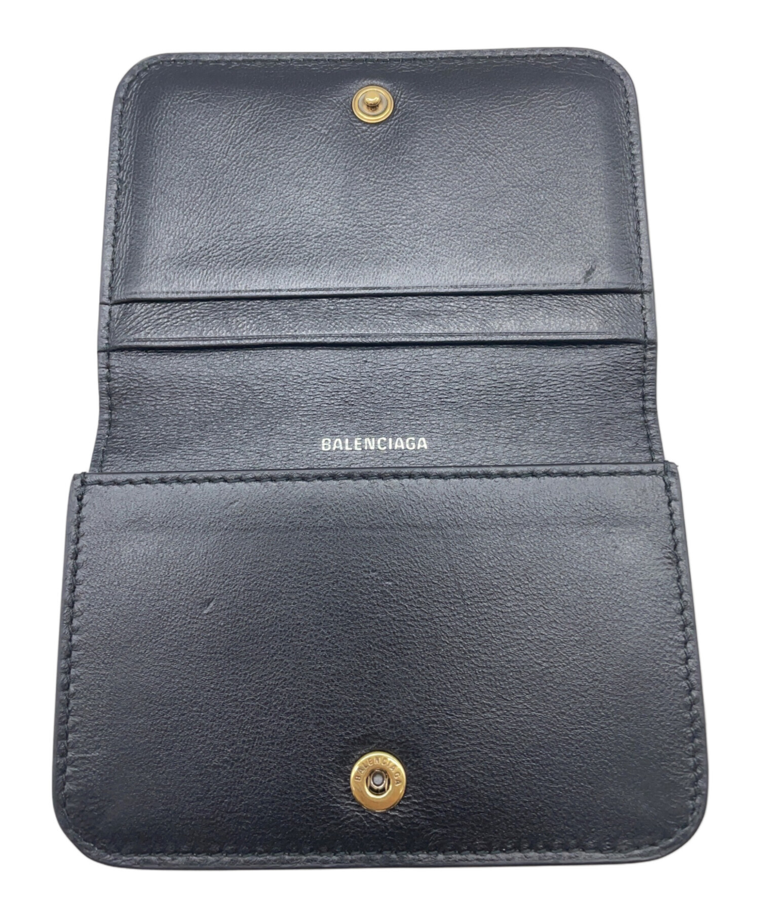 BALENCIAGA バレンシアガ 財布・ケース  黒 【古着】【中古】【送料無料】 中古・古着通販】BALENCIAGA (バレンシアガ) 長財布 ブラック