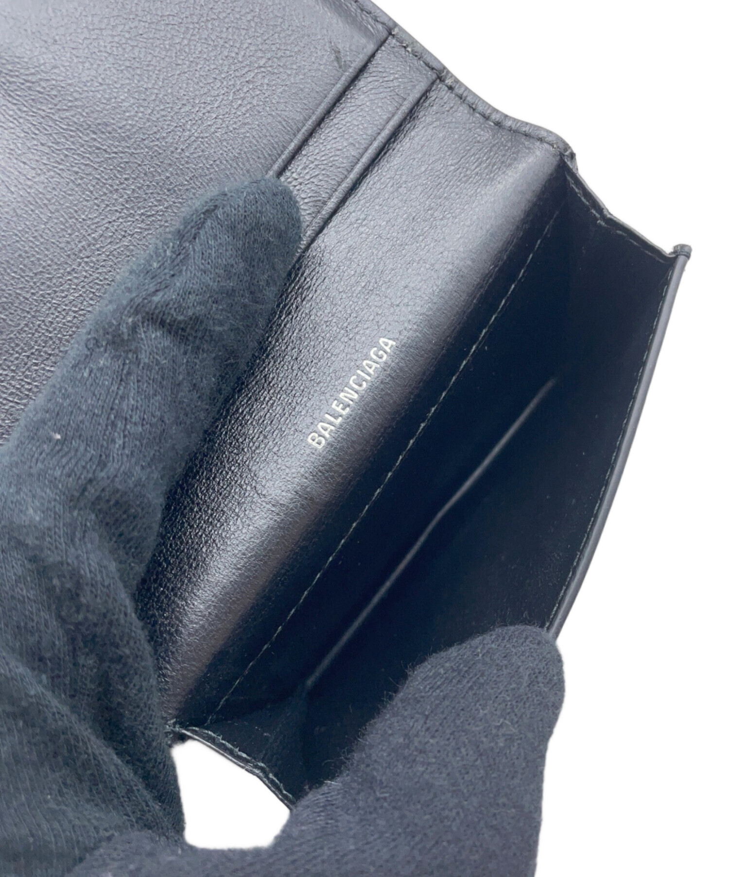バレンシアガ　カードケース　中古 中古・古着通販】BALENCIAGA (バレンシアガ) カードケース ブラック