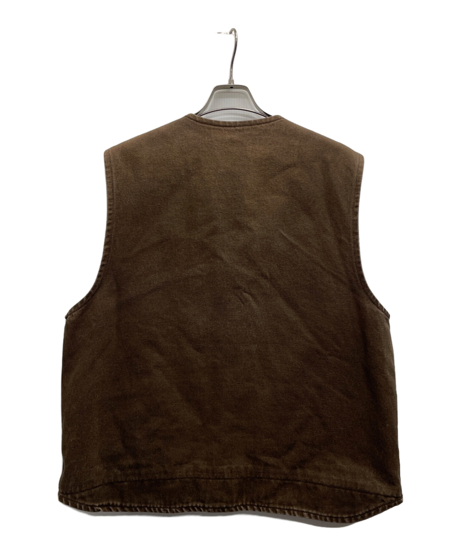 中古・古着通販】CarHartt (カーハート) ダックベスト ブラウン サイズ