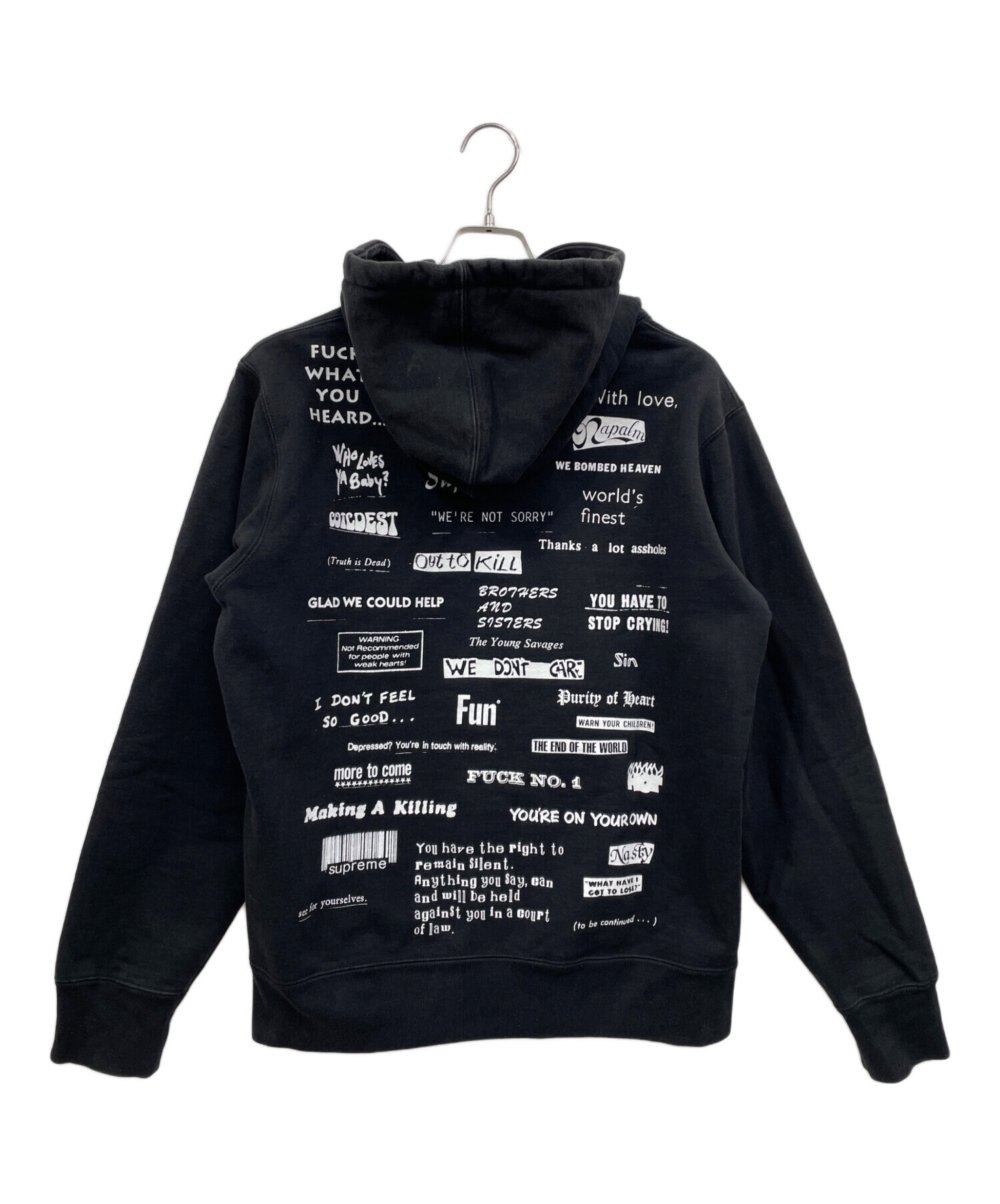 中古・古着通販】SUPREME (シュプリーム) Stop Crying Hooded 