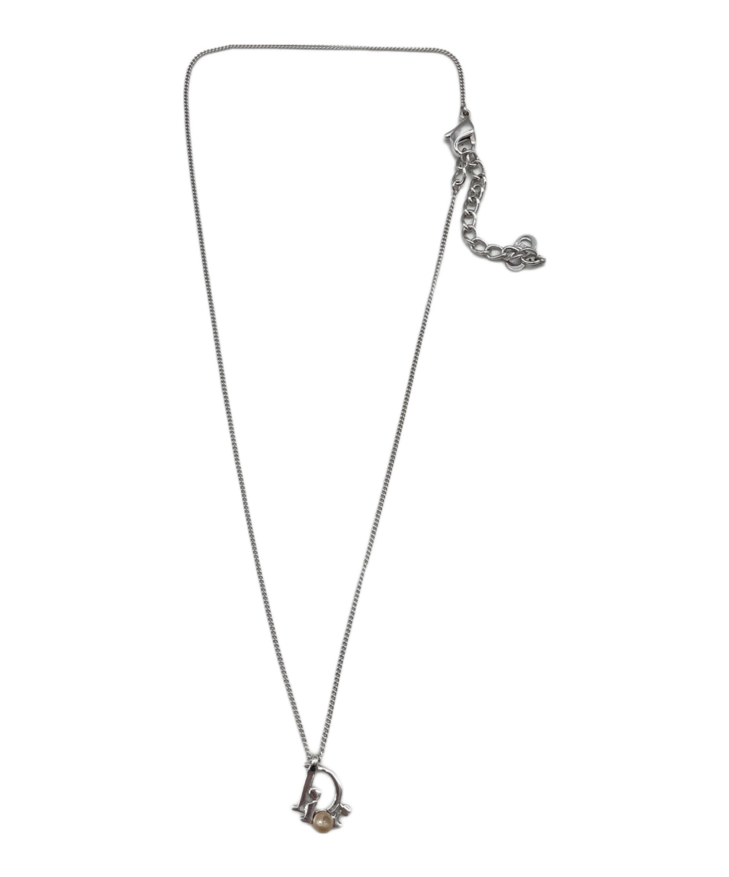 中古・古着通販】Dior (ディオール) パールロゴネックレス｜ブランド 