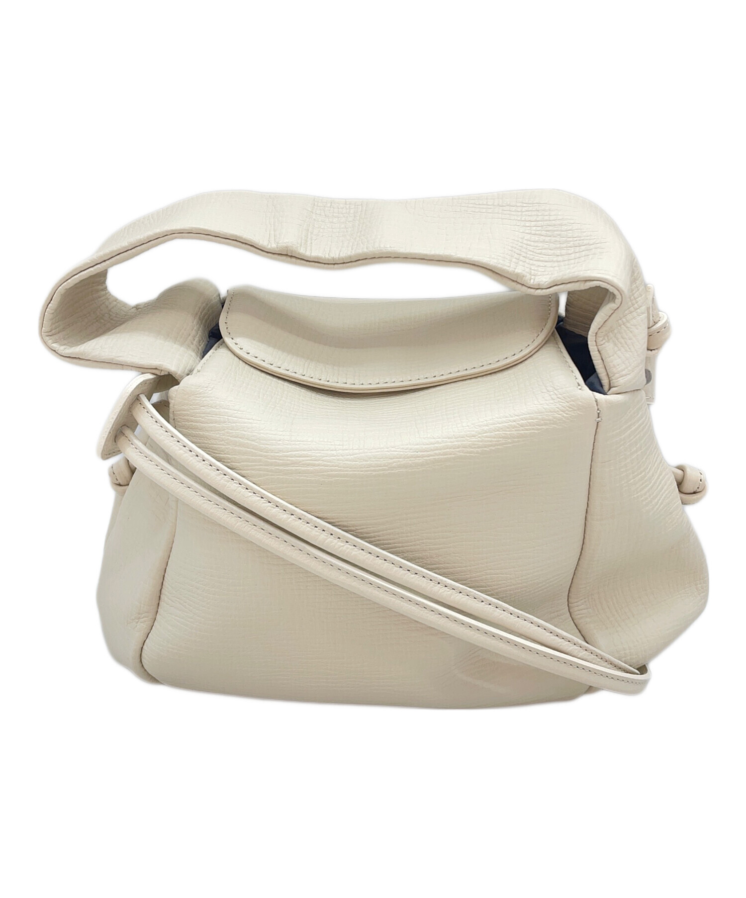 epoi ベージュ レザー ハンドバッグ 中古・古着通販】epoi (エポイ) ハンドバッグ ベージュ｜ブランド