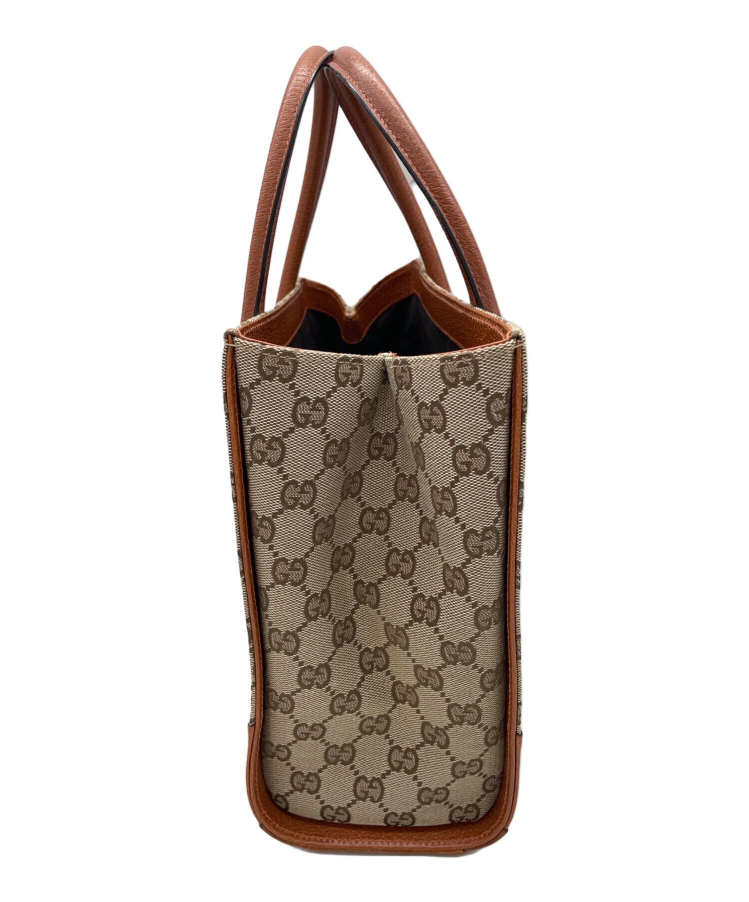 中古・古着通販】GUCCI (グッチ) トートバッグ ベージュ×ブラウン