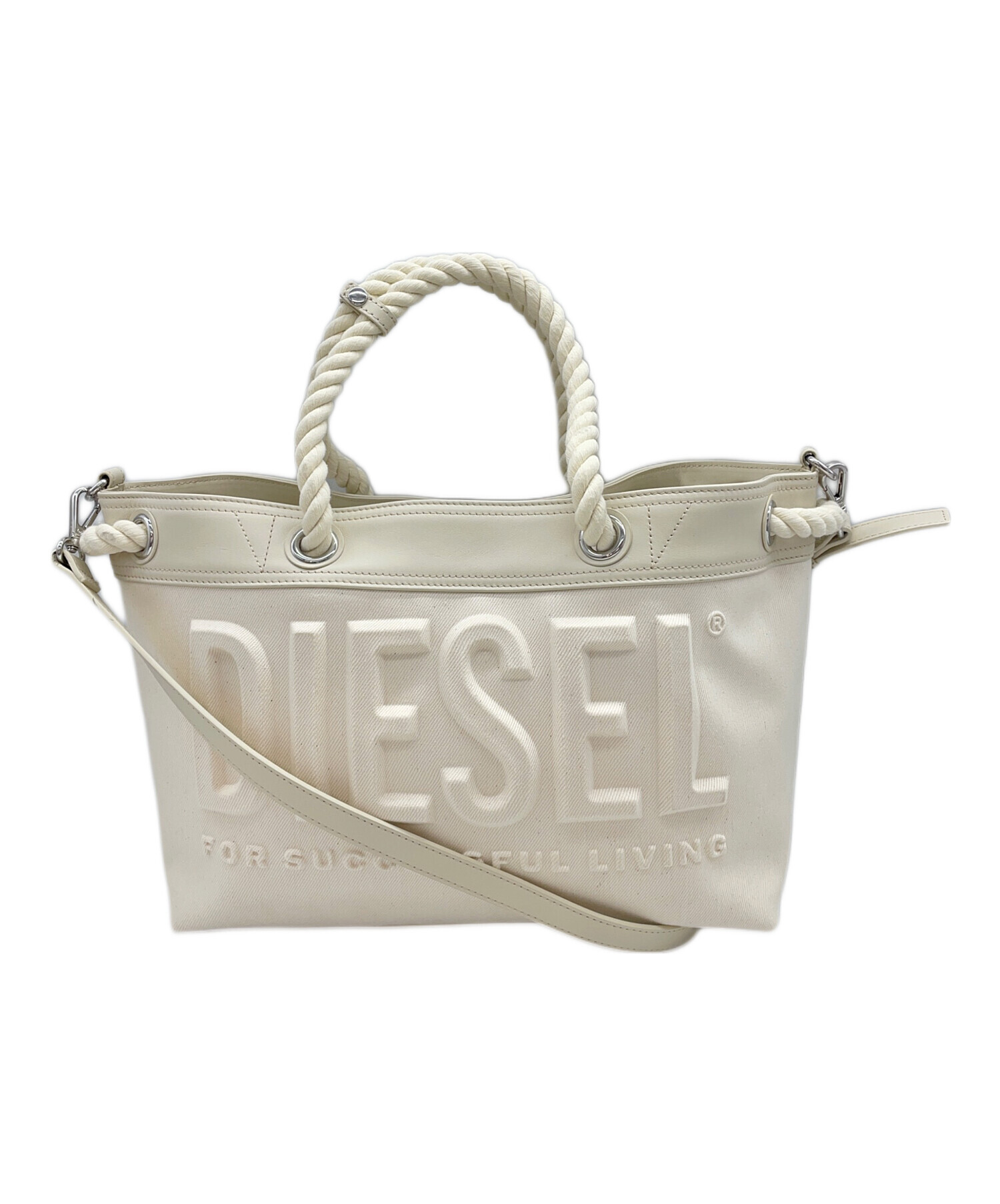 中古・古着通販】DIESEL (ディーゼル) 2WAYバッグ アイボリー 