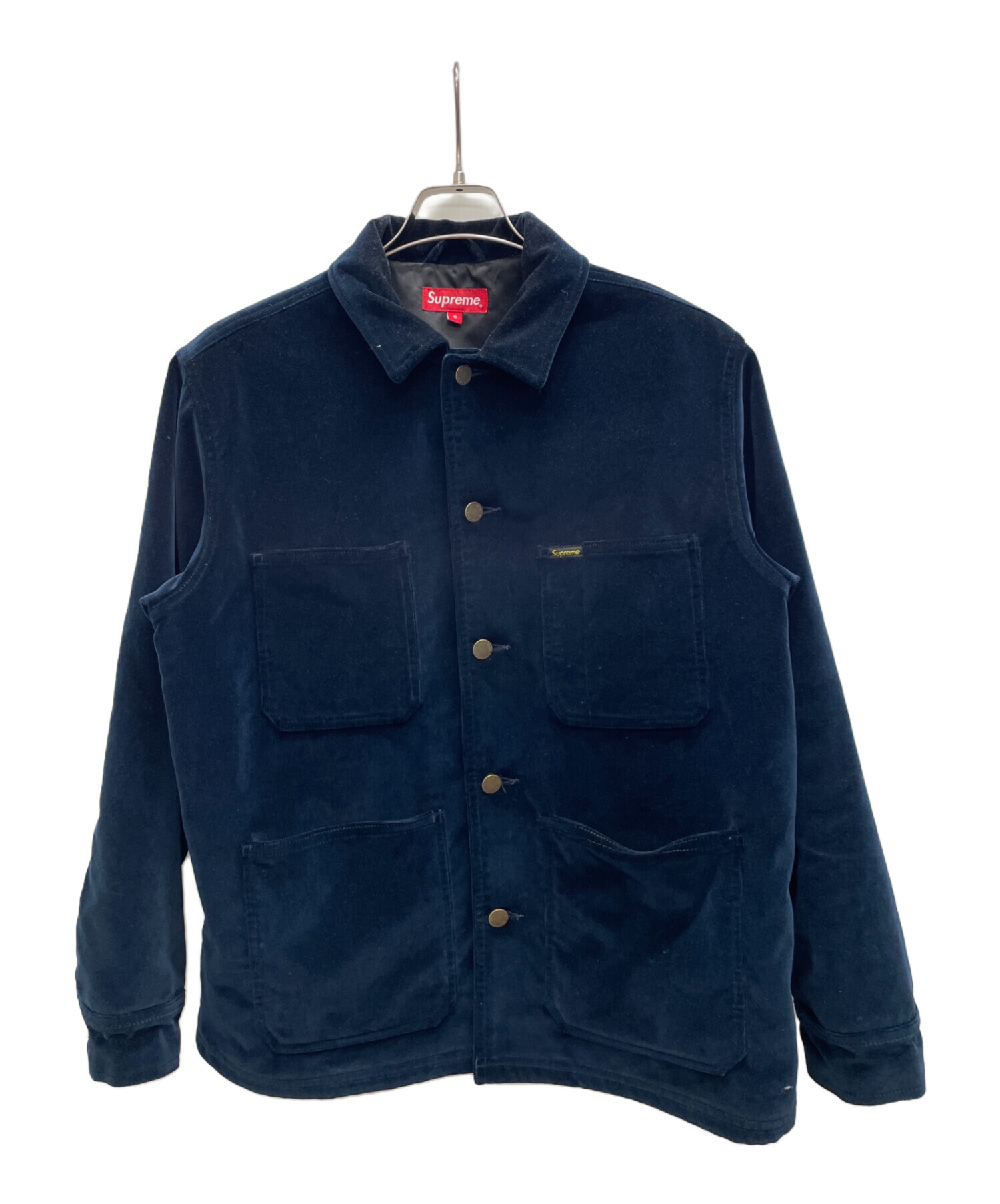 中古・古着通販】SUPREME (シュプリーム) Velvet Chore Coat ネイビー