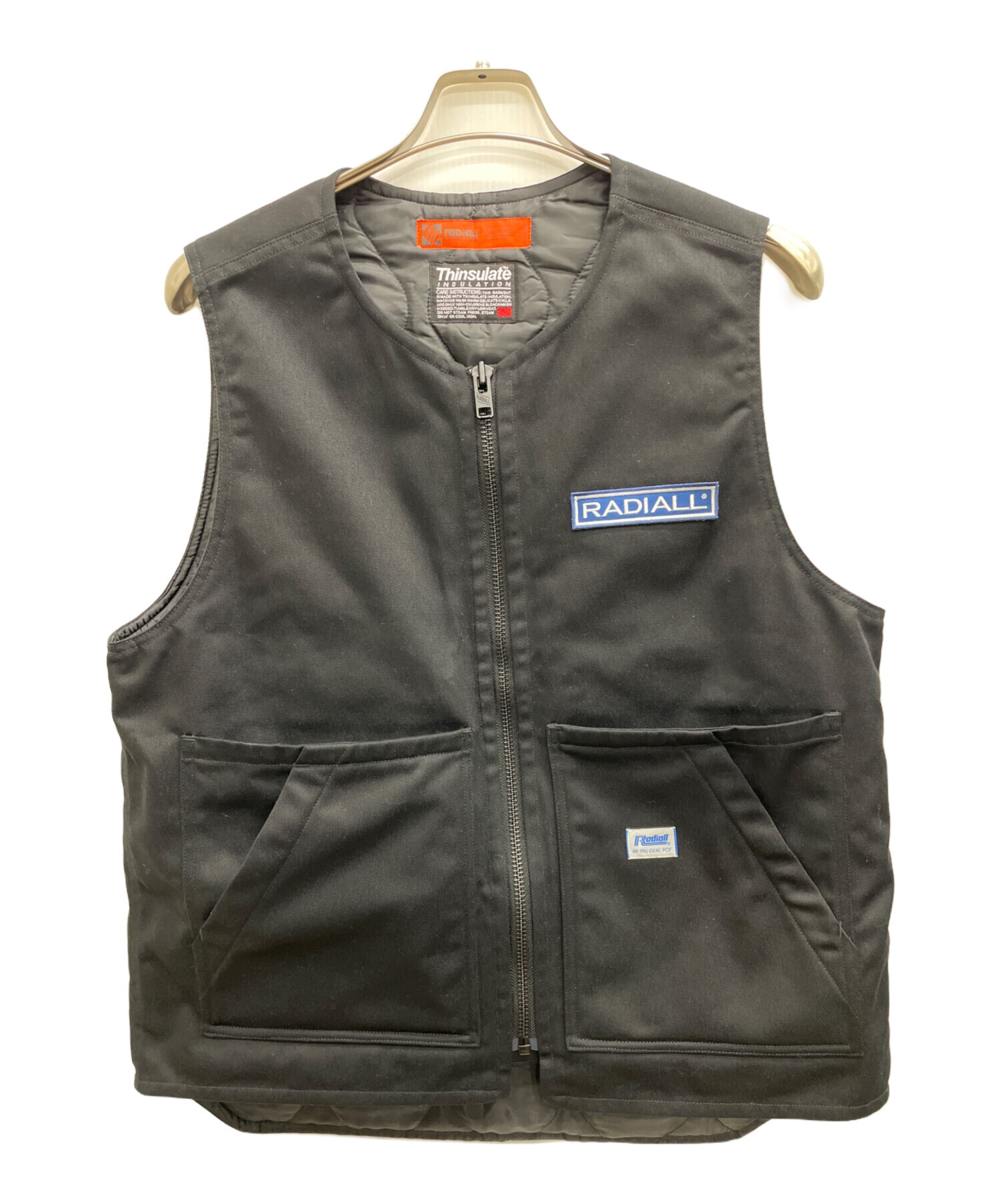 RADIALL ラディアル RAD-24AW-JK007 ベスト　ブラック　M RADIALL ラディアル RAD-24AW-JK007 ベスト ブラック M RADIALL 40%OFF