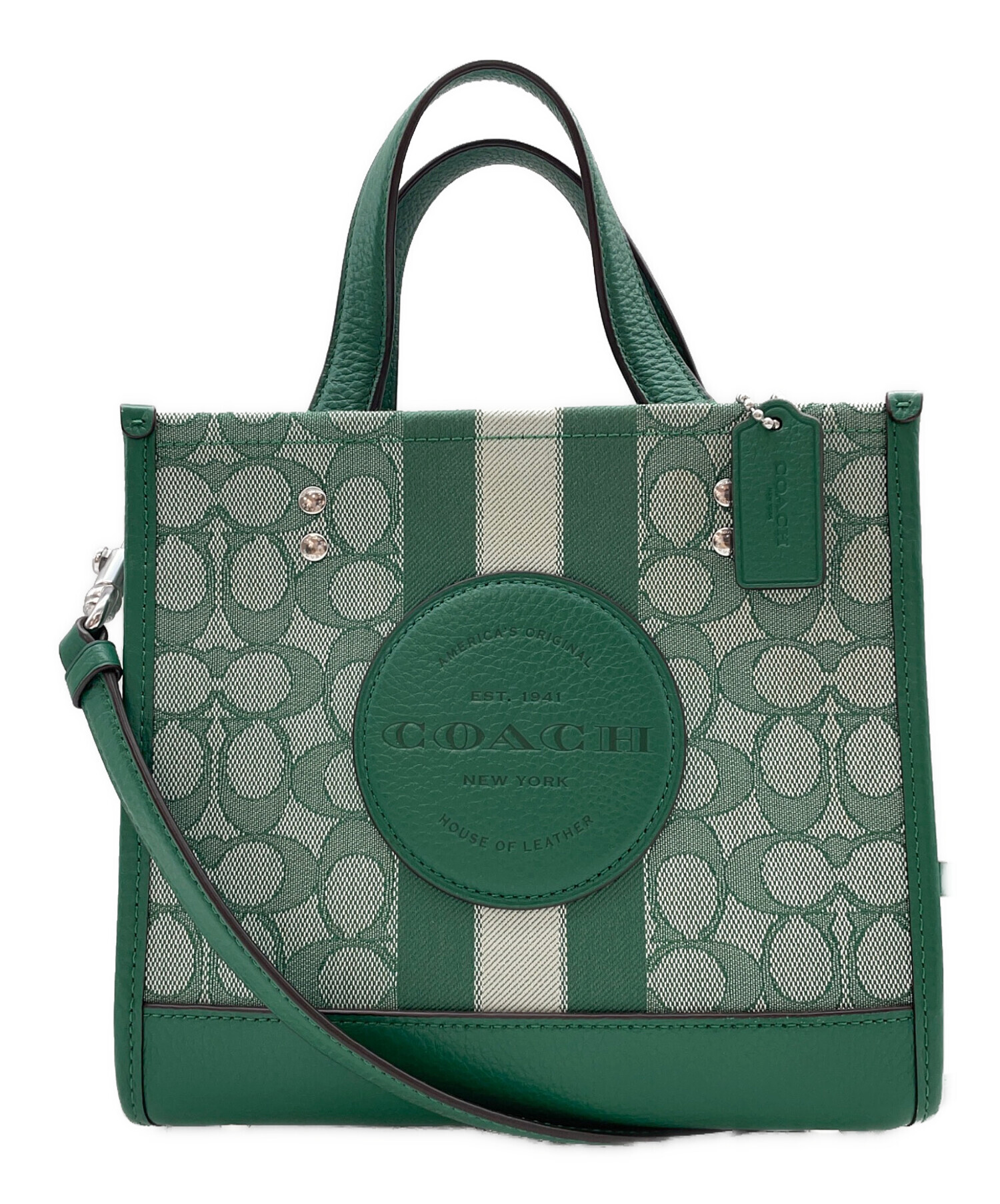 中古・古着通販】COACH (コーチ) 2WAYバッグ グリーン｜ブランド・古着 