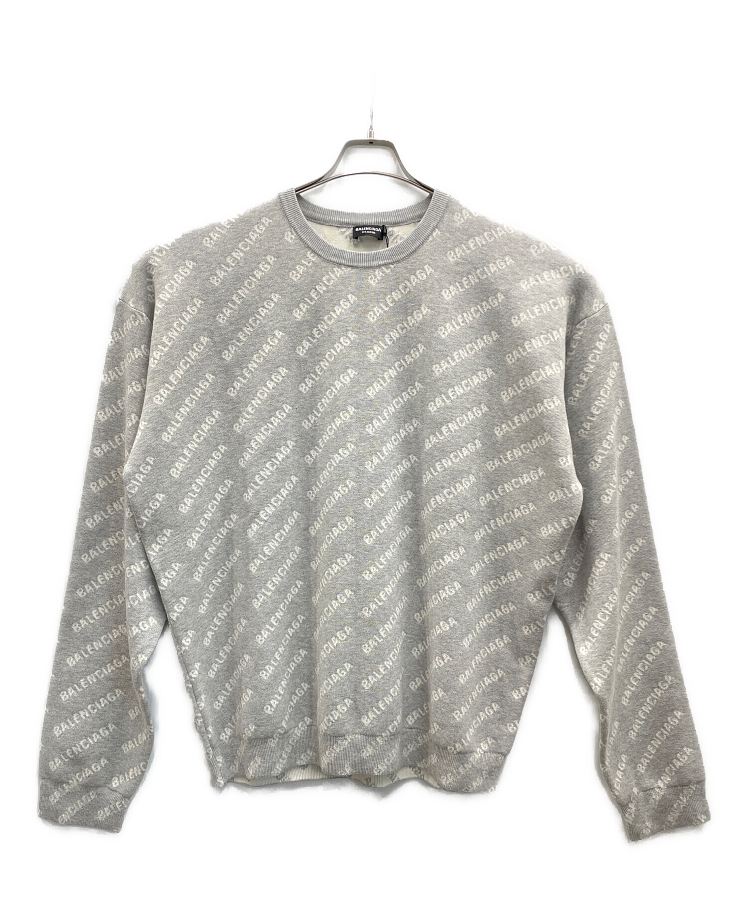 中古・古着通販】BALENCIAGA (バレンシアガ) ニット グレー サイズ:XL 