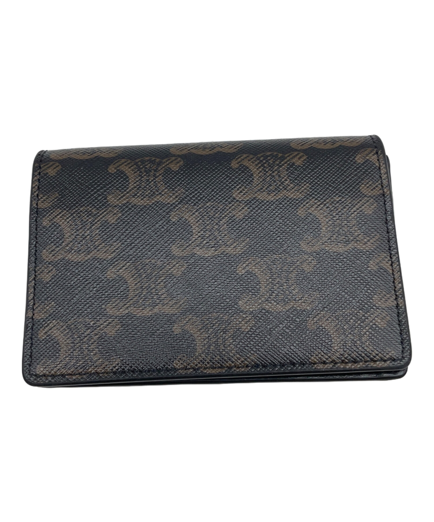 中古・古着通販】CELINE (セリーヌ) 名刺入れ ブラック×ブラウン
