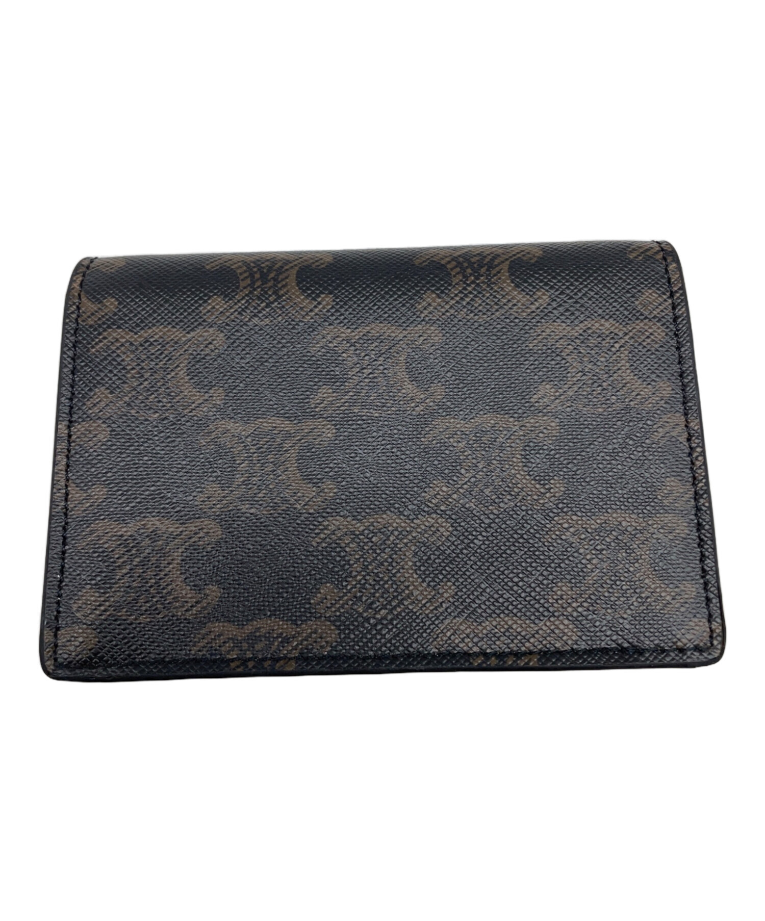 中古・古着通販】CELINE (セリーヌ) 名刺入れ ブラック×ブラウン 中古・古着通販】CELINE (セリーヌ) 名刺入れ ブラック×ブラウン