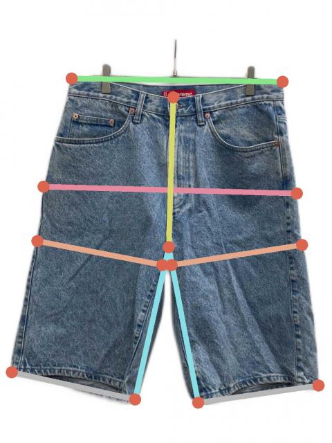 中古・古着通販】SUPREME (シュプリーム) デニムハーフパンツ