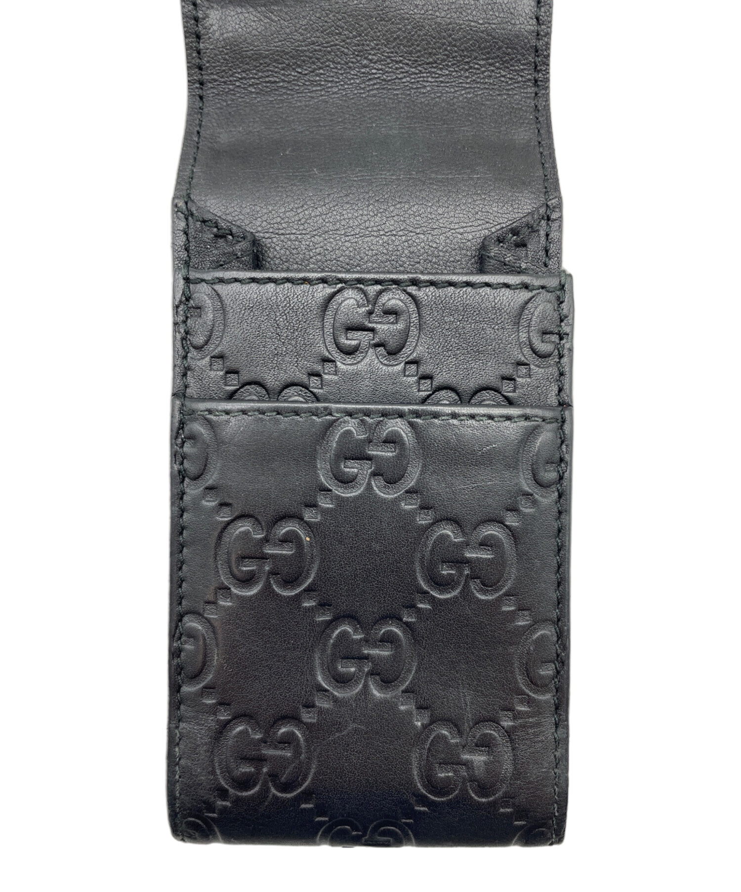 中古・古着通販】GUCCI (グッチ) シガレットケース GG ブラック