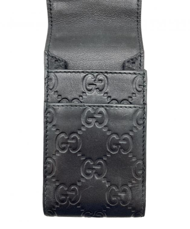 中古・古着通販】GUCCI (グッチ) シガレットケース GG ブラック