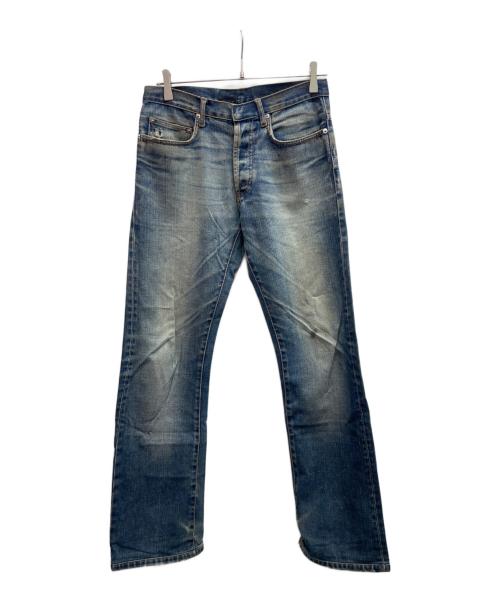 DIOR HOMME ディオールオム ボタンフライ ダメージ ウォッシュド スキニー デニム パンツ インディゴブルー系 32【中古】 中古・古着通販】DIOR HOMME (ディオール オム) デニムパンツ