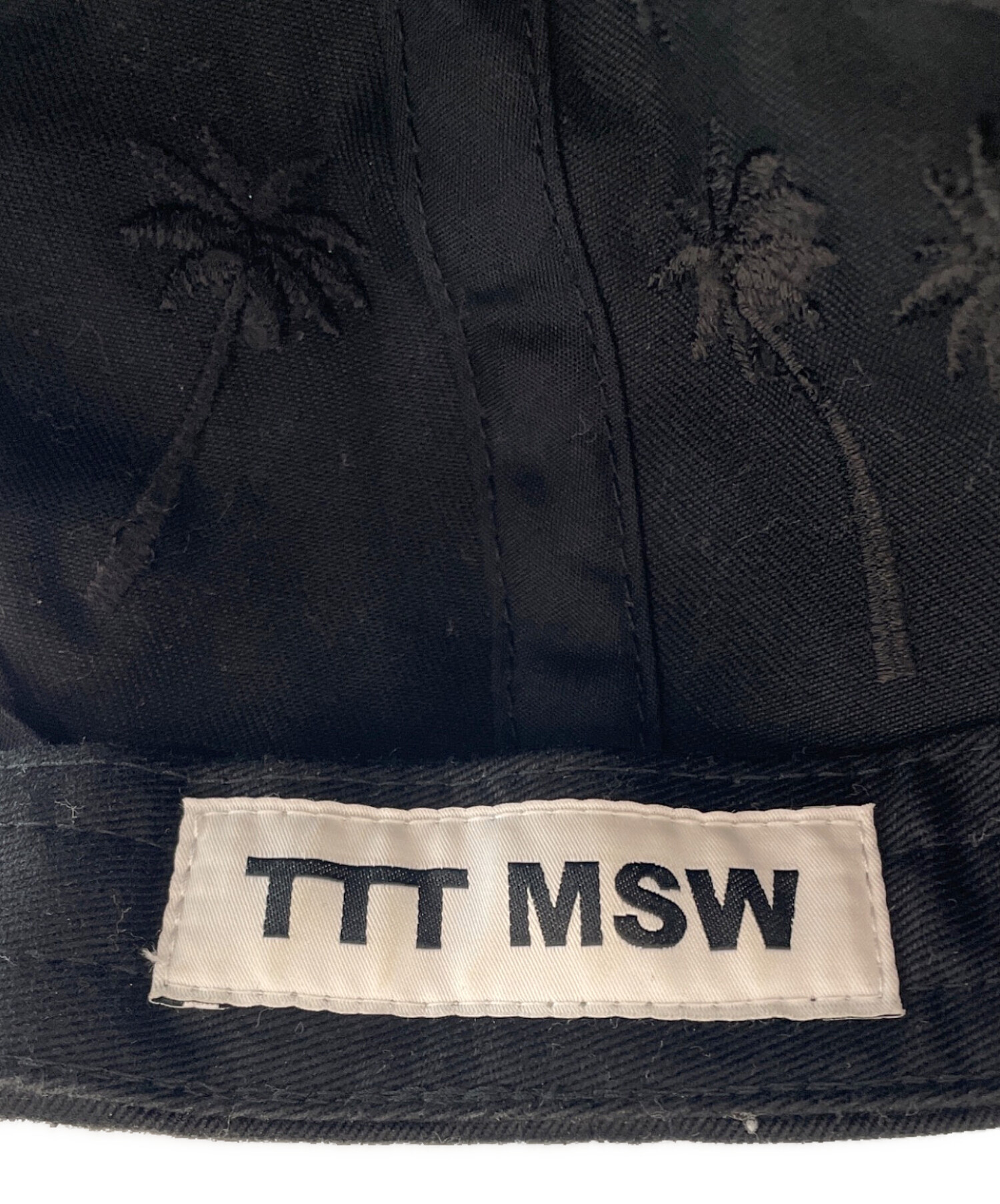 中古・古着通販】TTT MSW (ティー) キャップ ブラック｜ブランド・古着