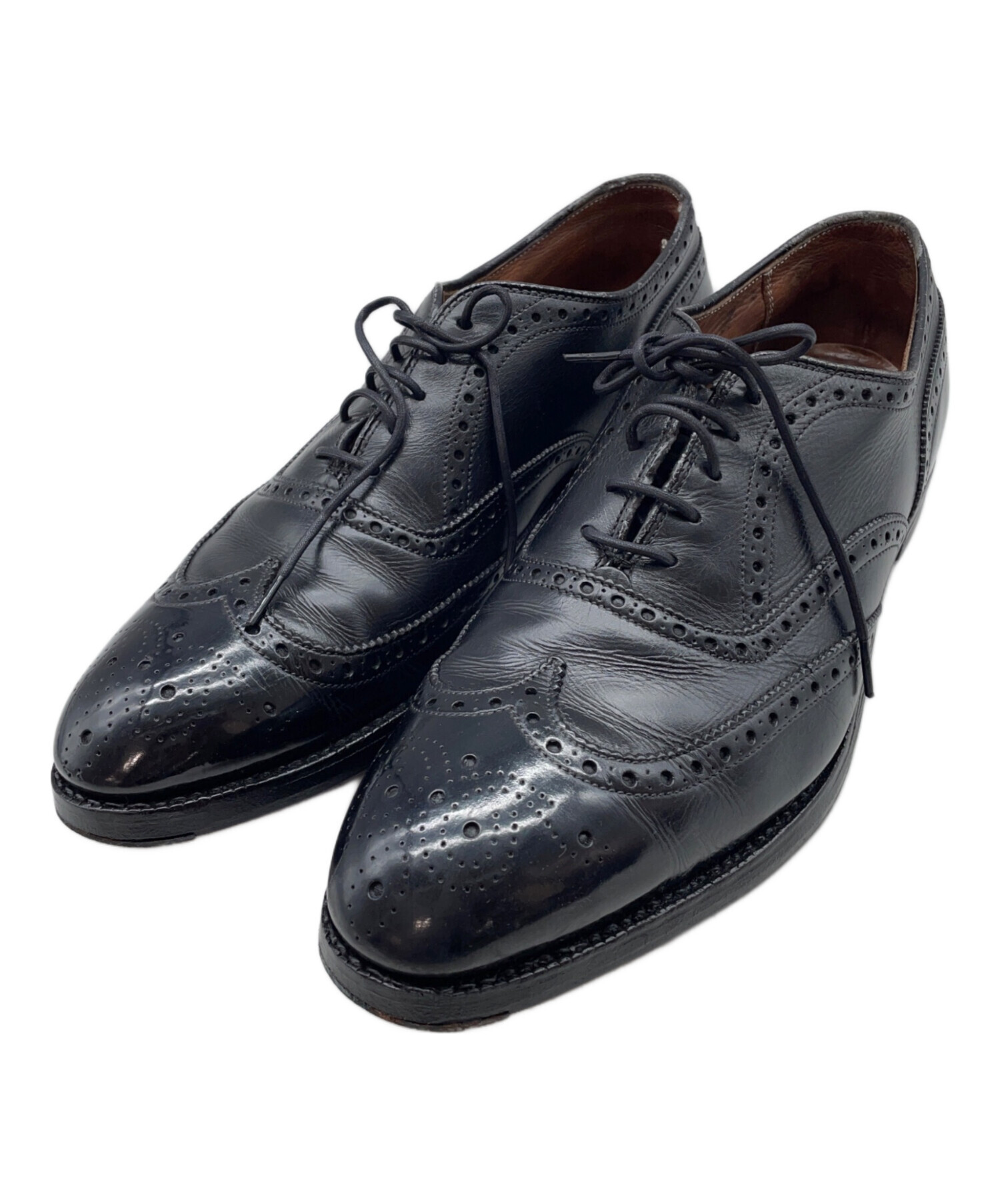 中古・古着通販】Alden (オールデン) ウィングチップシューズ ブラック 