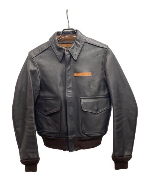 アヴィレックス レザー フライトジャケット A-2 ブラウン USA XL 古着 古着 アヴィレックス AVIREX A-2タイプ レザーフライト