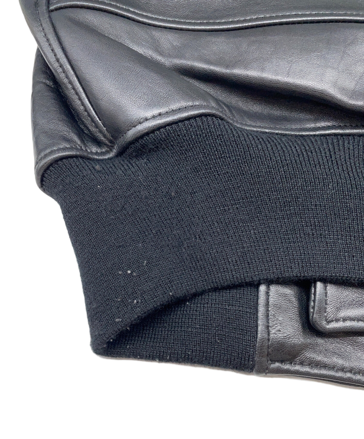 中古・古着通販】AVIREX (アヴィレックス) レザージャケット ブラック