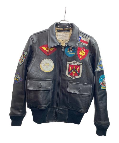 中古・古着通販】AVIREX (アヴィレックス) レザージャケット ブラック