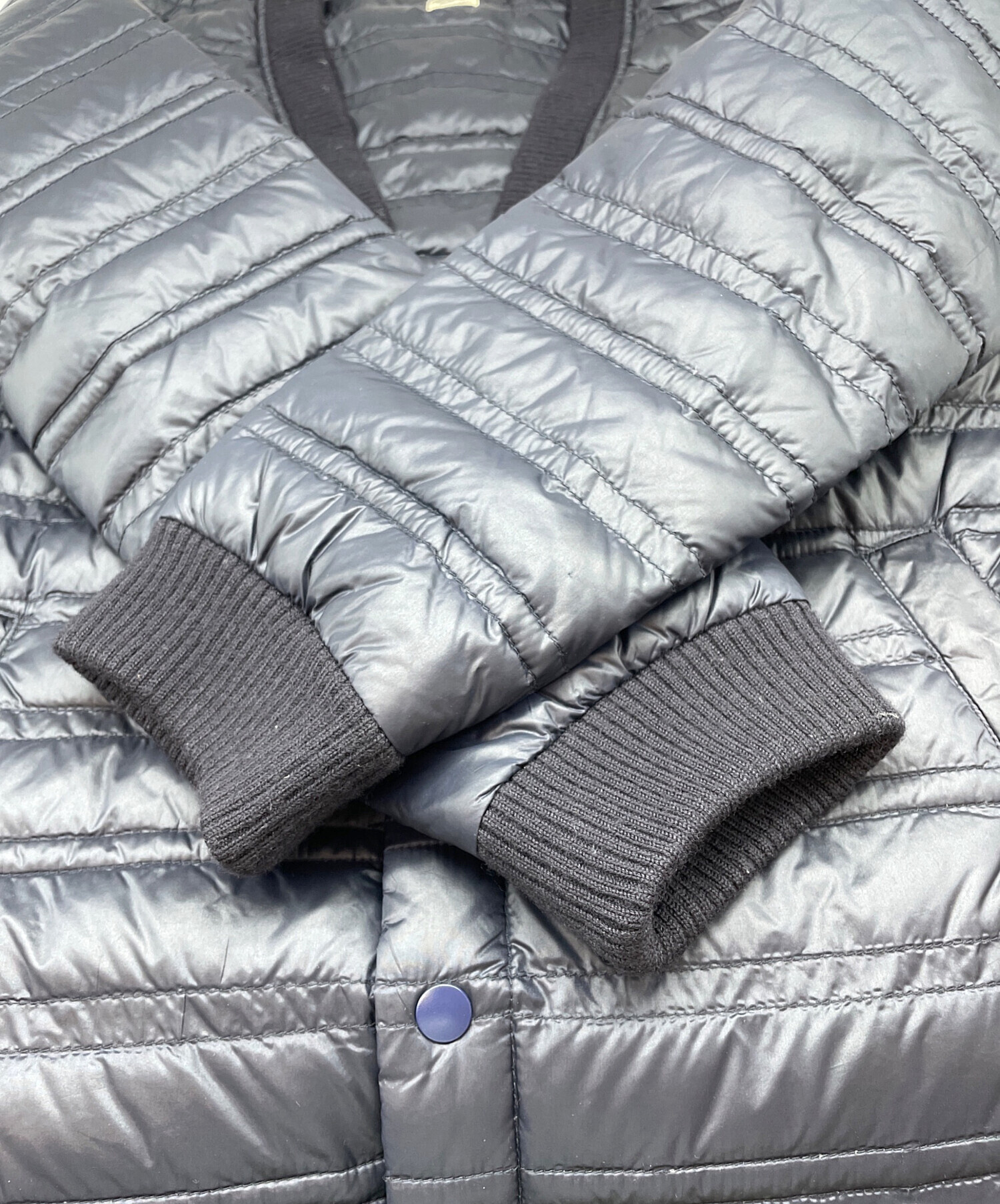 Ronherman x Ebure ネイビー ダウンジャケット サイズ36 フォルム