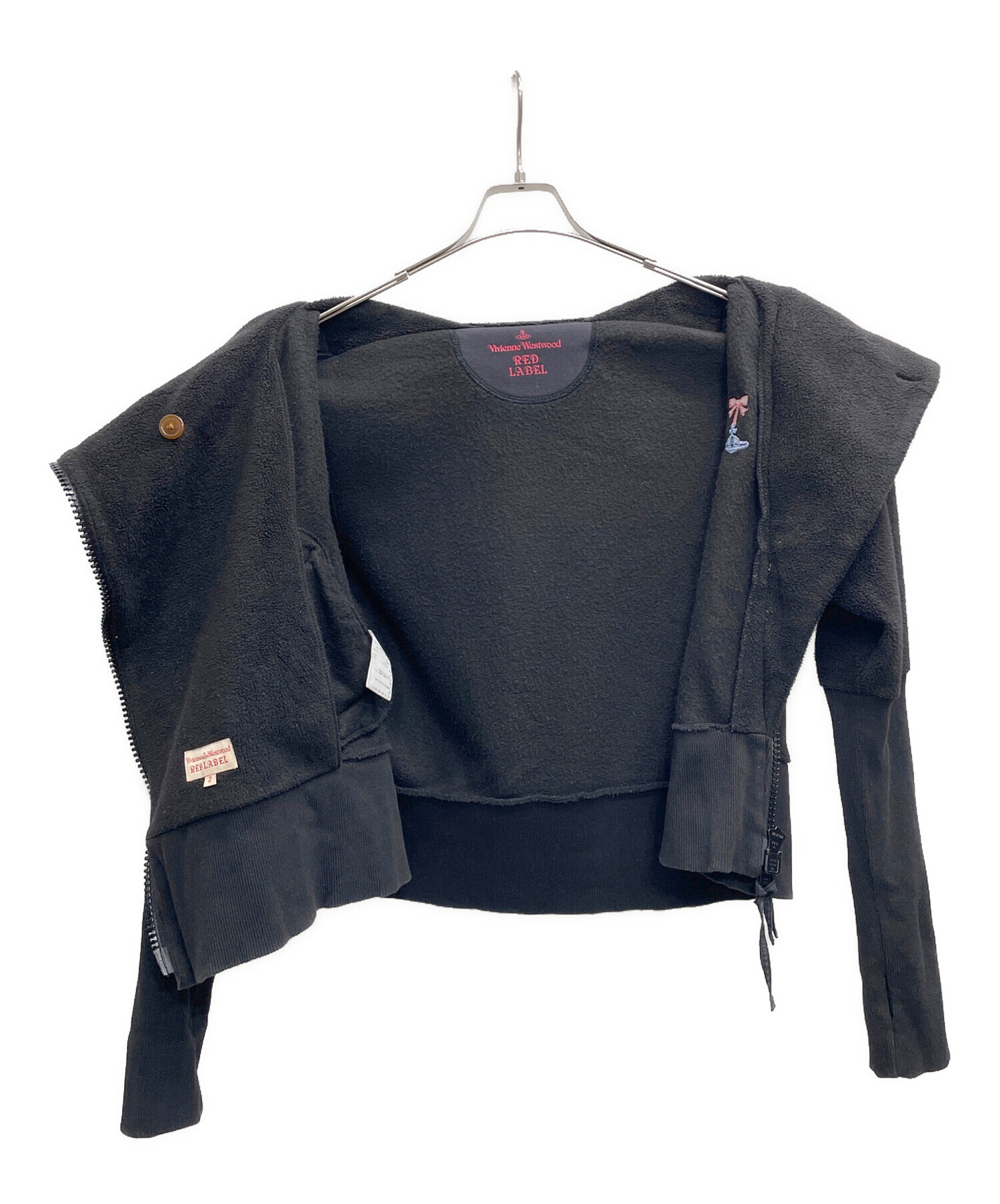 Vivienne Westwood RED LABEL / フリースジャケット/2/ポリエステル/BLK/16-03-342002 中古・古着通販】Vivienne Westwood RED LABEL (ヴィヴィアンウエスト