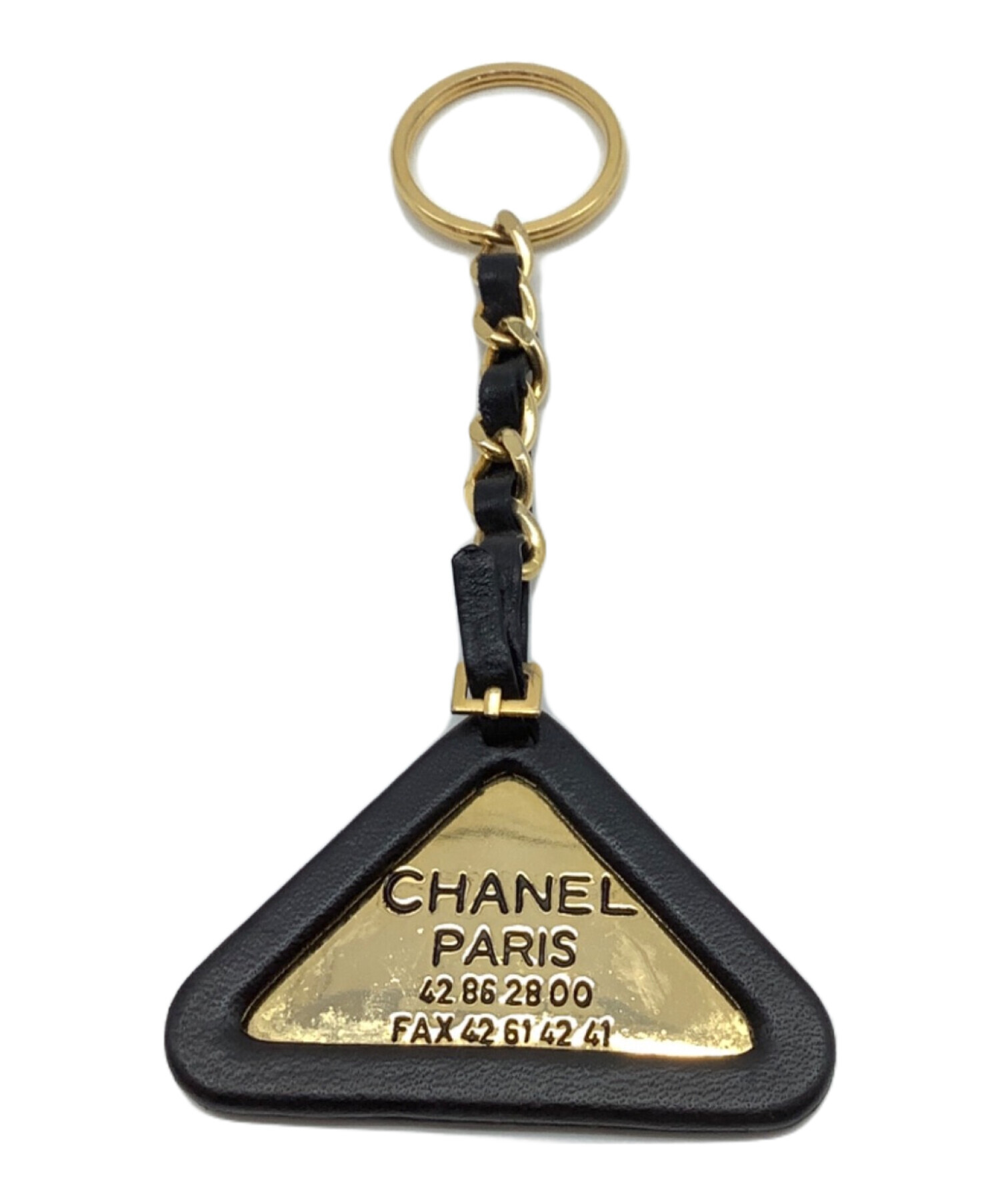 CHANEL♡CHANELスポーツ♡正規品♡本物♡キーホルダー♡中古 中古・古着通販】CHANEL (シャネル) チャーム ブラック×ゴールド