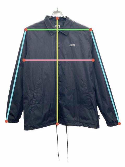 中古・古着通販】stussy (ステューシー) コーチジャケット ブラック